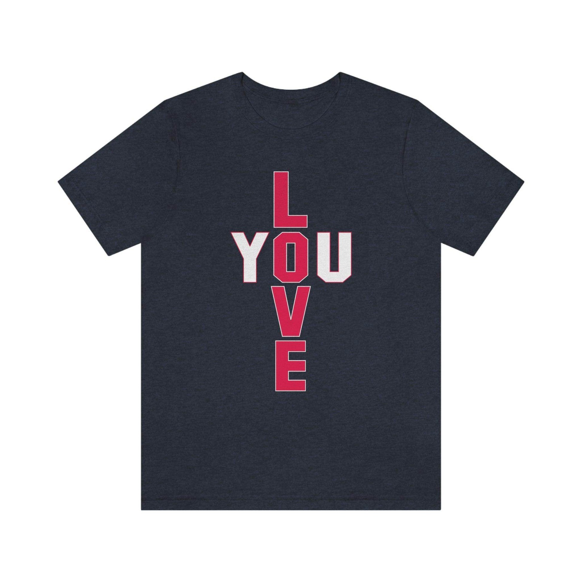 T-shape Love you Tee - Giftsmojo