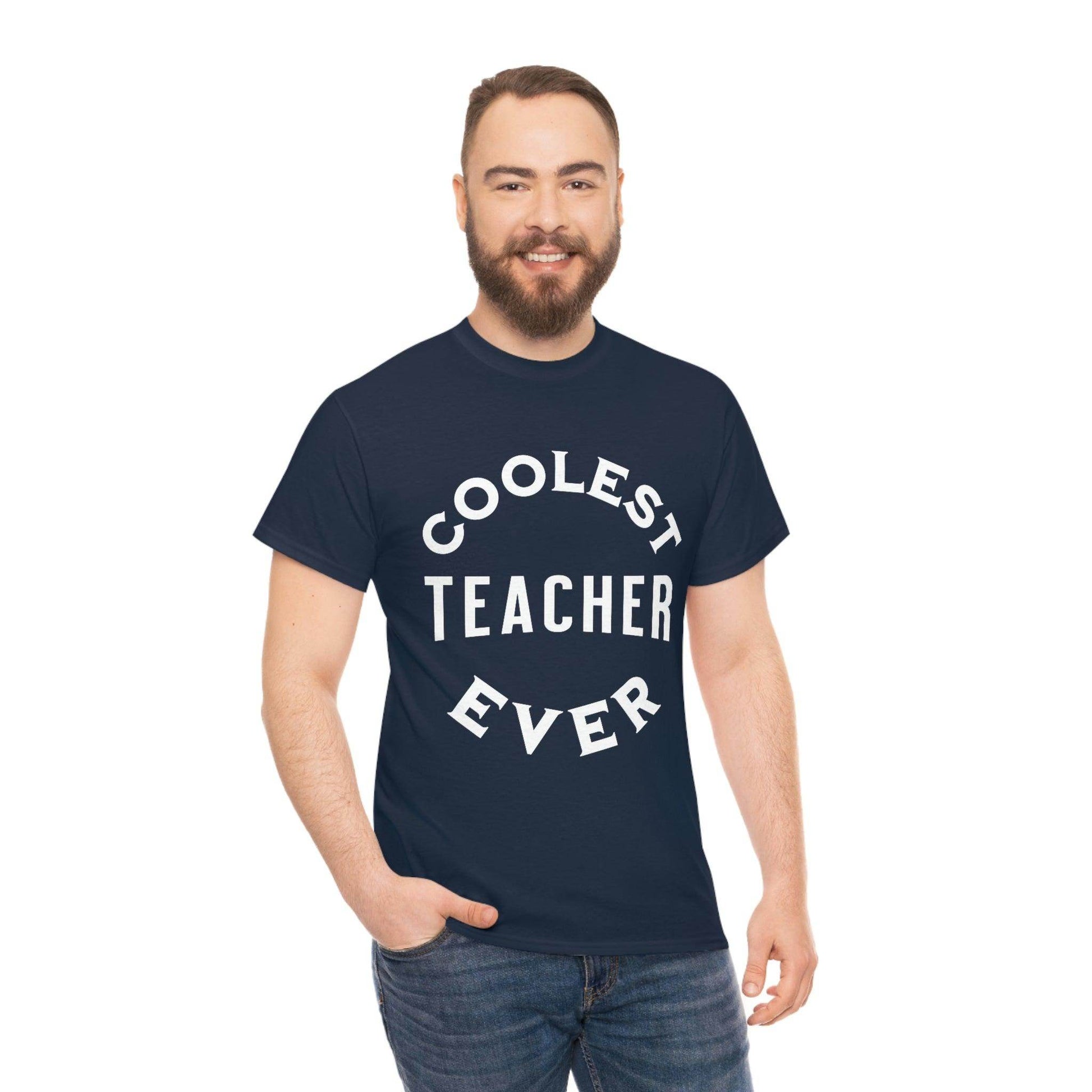 Coolest Teacher Ever Tee - cute teacher shirt - gift for teacher - Giftsmojo
