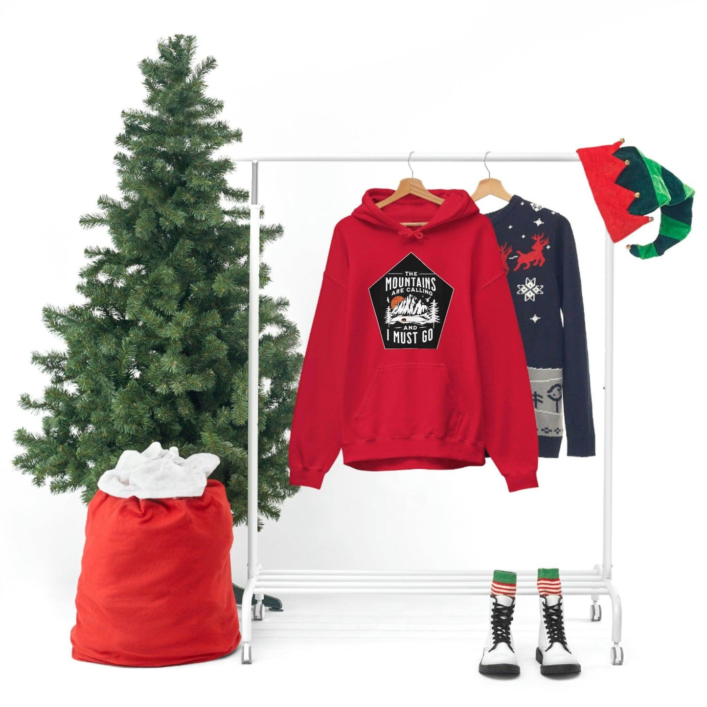 The Mountains are Calling and I Must Go, Hooded Sweatshirt - Giftsmojo