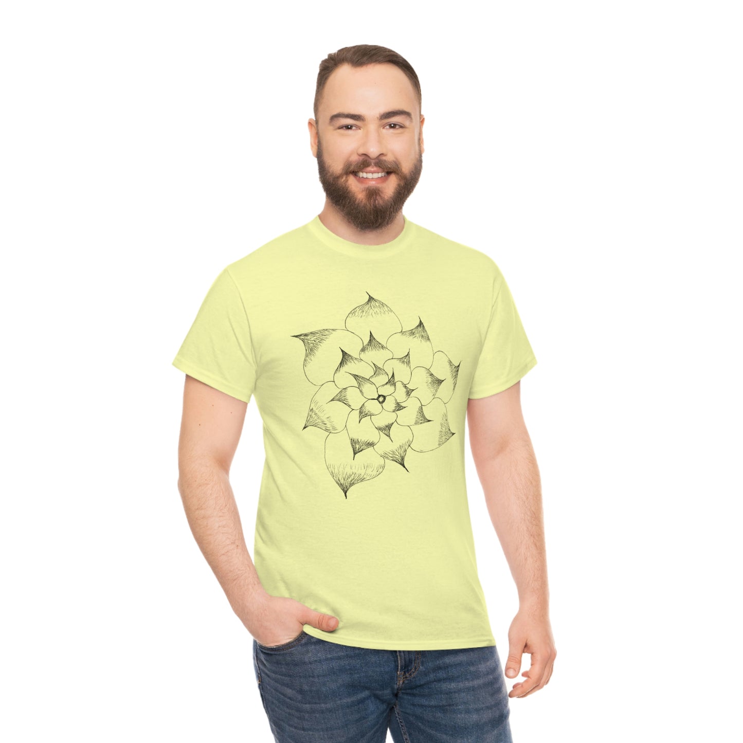 Flower Tee, custom designed tee, flower t-shirt, floral graphic tee