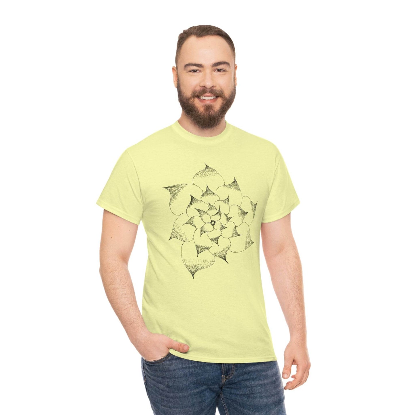 Flower Tee, custom designed tee, flower t-shirt, floral graphic tee - Giftsmojo