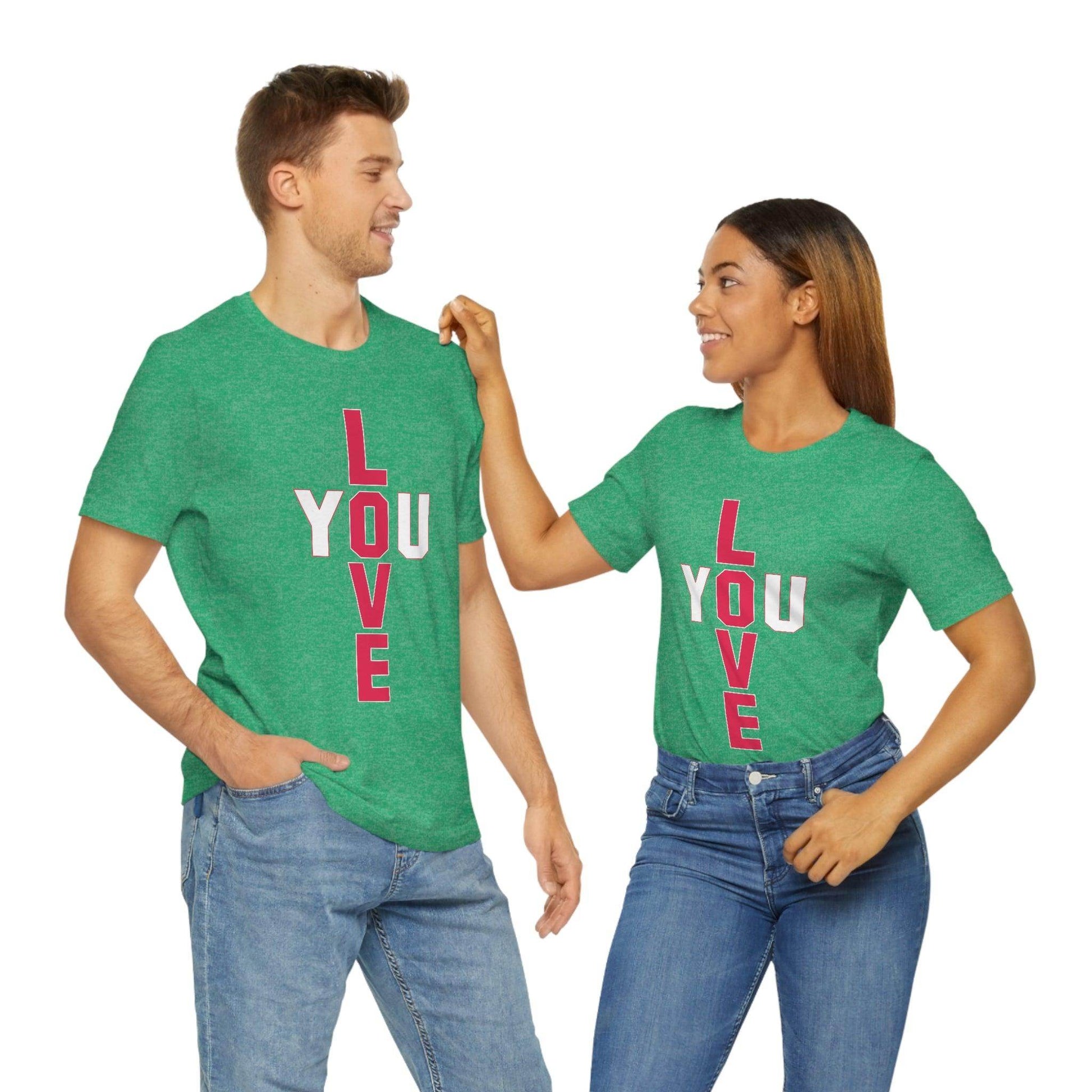 T-shape Love you Tee - Giftsmojo