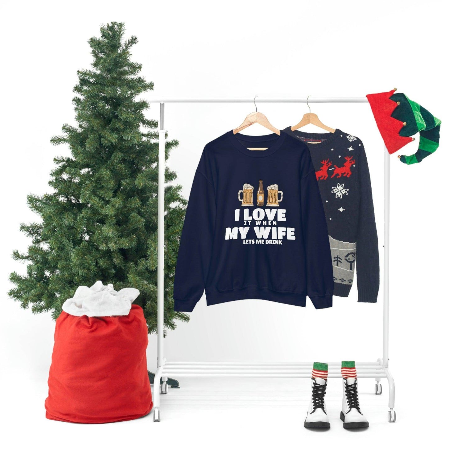 I Love It When MY Wife Lets me Drink Crewneck Sweatshirt - Giftsmojo