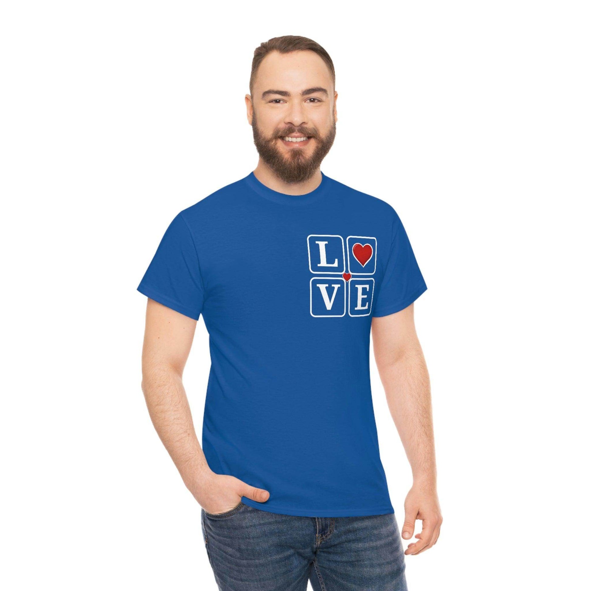 Love square Hearts T-shirt - Giftsmojo