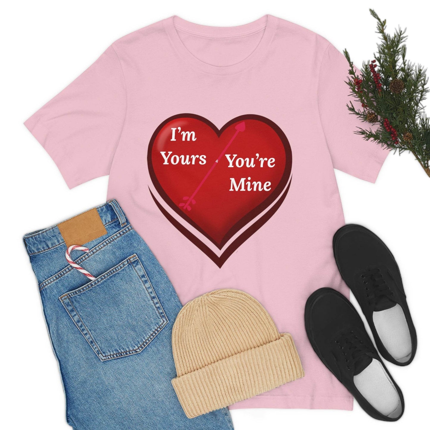 I'm Yours and You're Mine Heart Tee - Giftsmojo