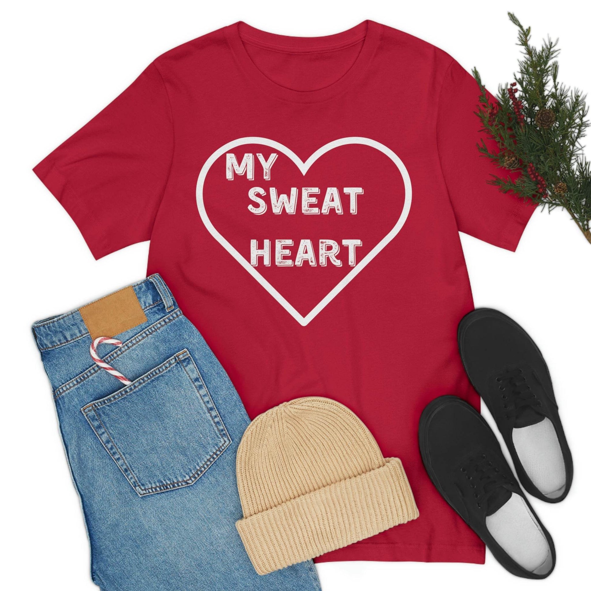 My Sweat Heart - Love shirt - Gift for wife - Gift for Husband - Gift for Girlfriend and Boyfriend - Giftsmojo