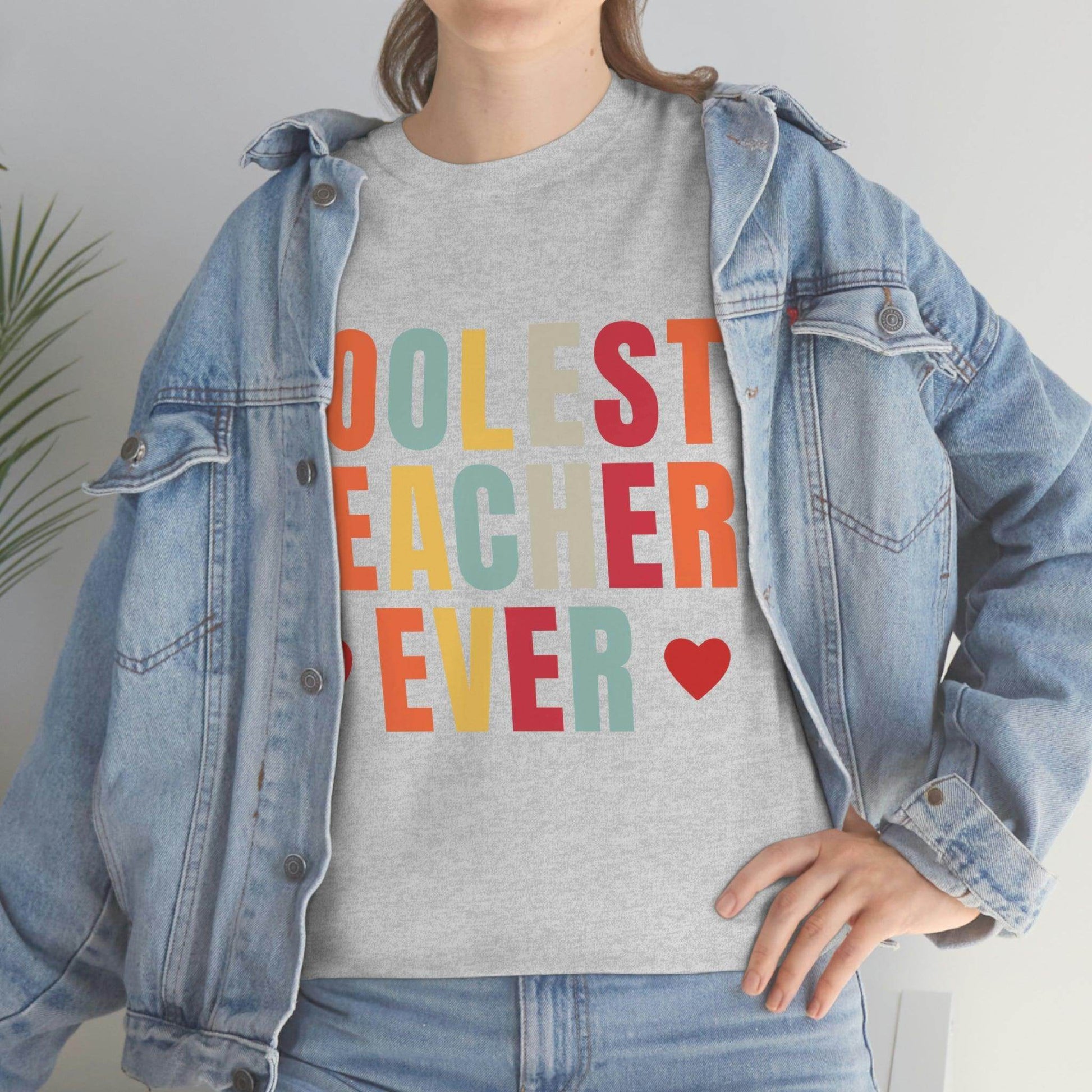 Coolest Teacher Ever T-Shirt - teacher gift - teacher appreciation - Giftsmojo