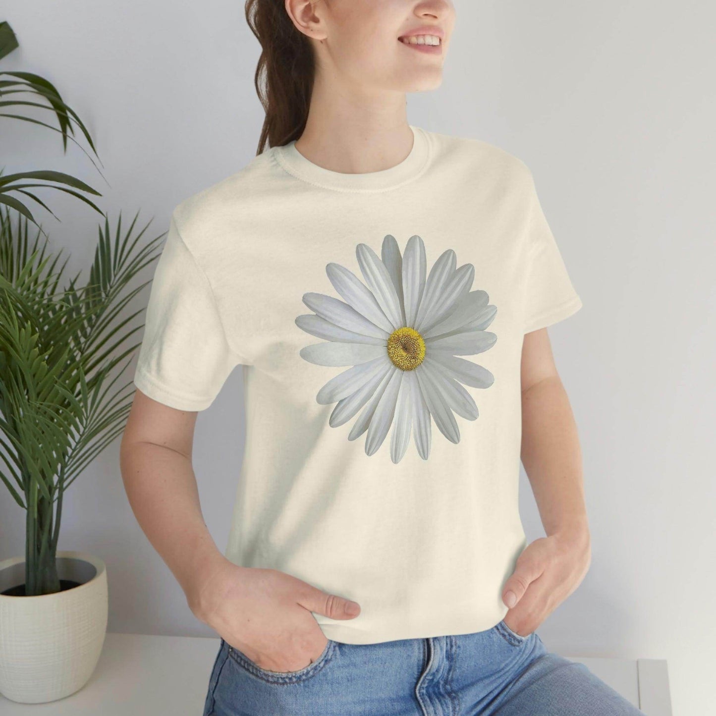 Daisy Shirt Floral Shirt Gift, Wildflower Shirt, Gift For Mom, Daisy Women Shirt Flower Tee Summer Shirt, - Giftsmojo