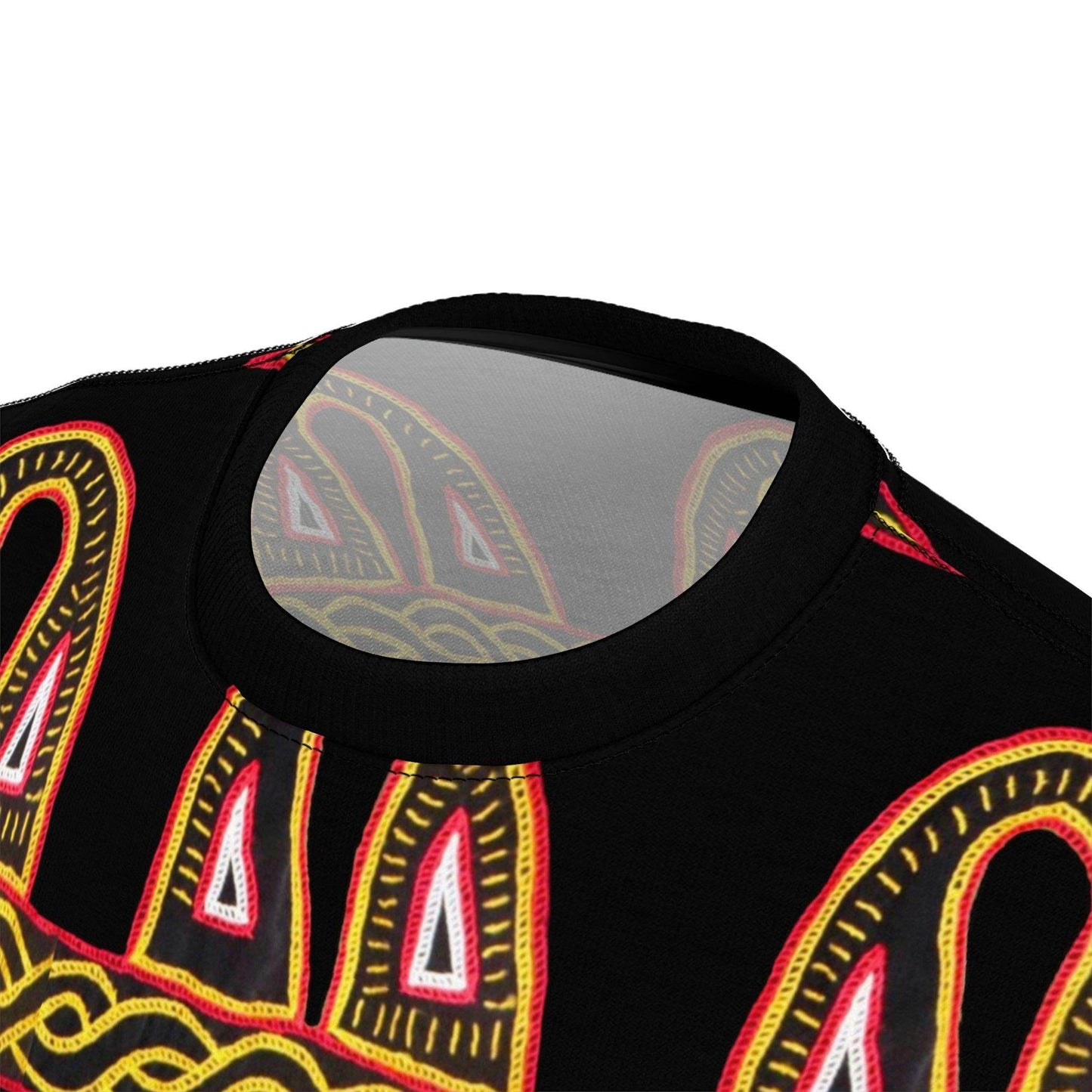 African Pattern All Over Print Cut & Sew Tee, Cameroon pattern Tee, - Giftsmojo