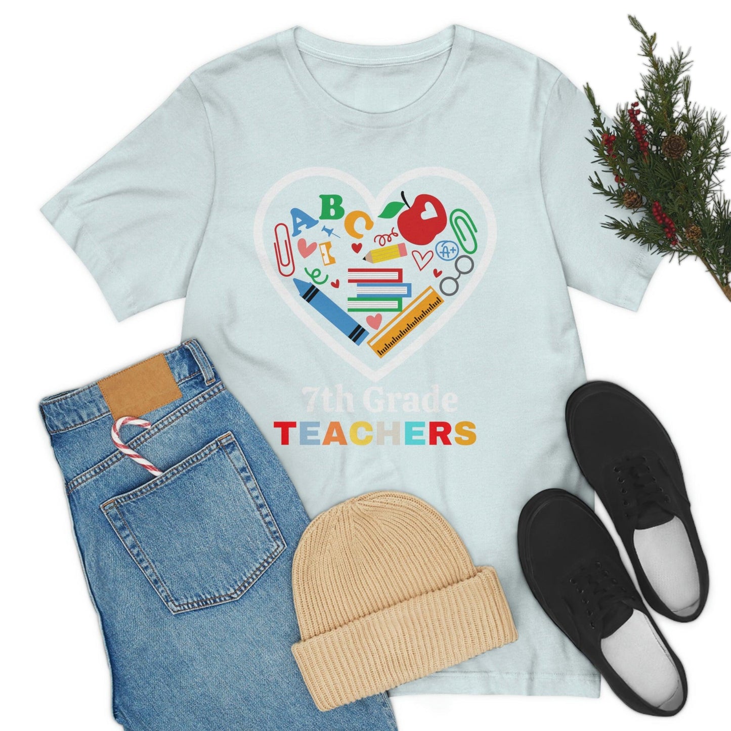 Love 7th Grade Teacher Shirt - Teacher Appreciation Shirt - Gift for Teachers - 7th Grade shirt