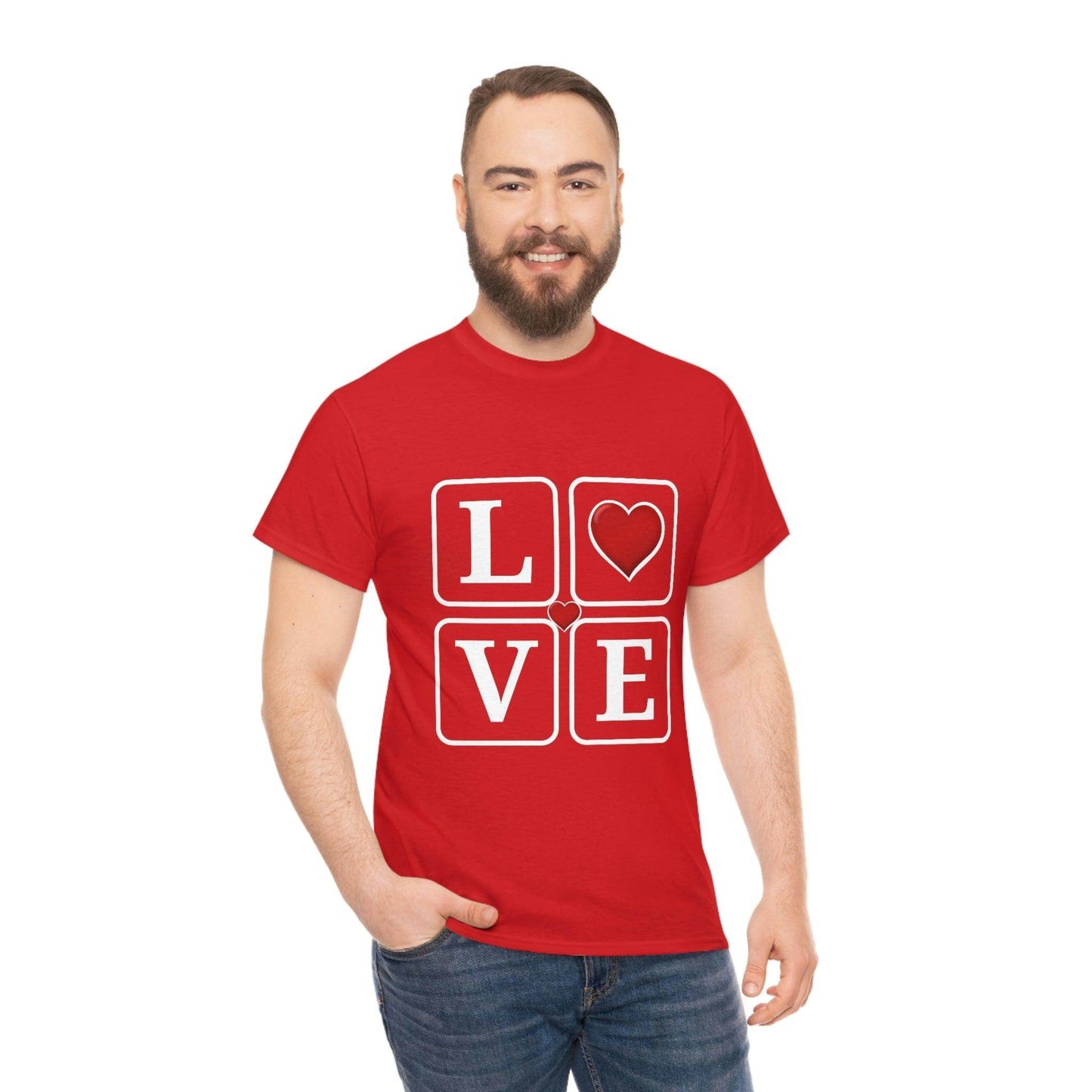 Love square Hearts Shirt, Great Gift for Valentine's day, birthday, engagement, anniversary and many more - Giftsmojo
