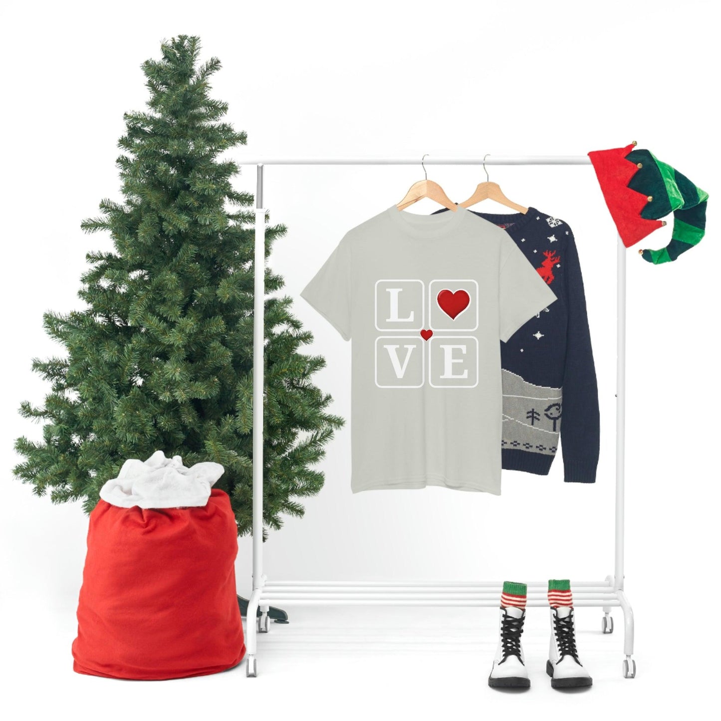 Love square Hearts Shirt, Great Gift for Valentine's day, birthday, engagement, anniversary and many more