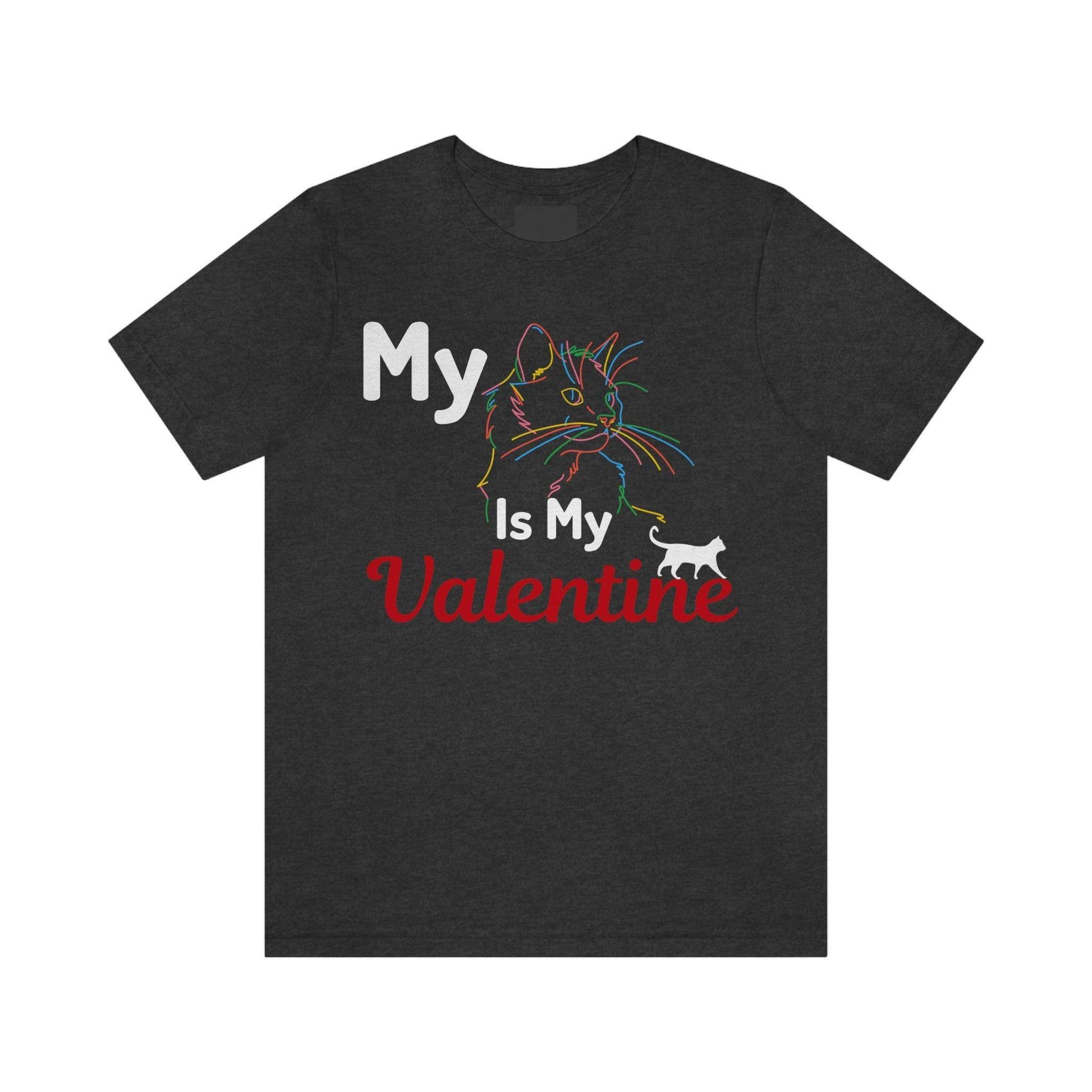My Cat is My Valentine, Cute Pet lover Valentine shirt - Cute Cat lover shirt - Cat Mom shirt - Giftsmojo