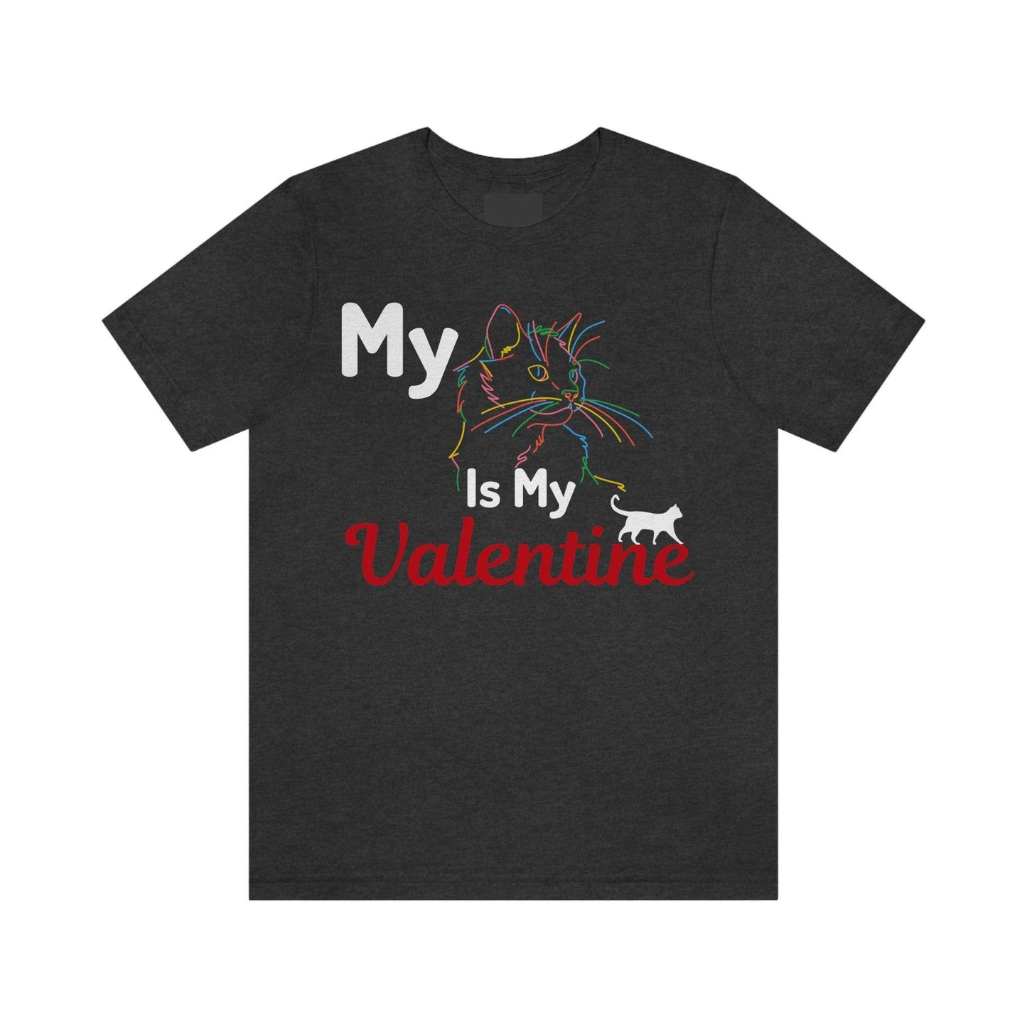 My Cat is My Valentine, Cute Pet lover Valentine shirt - Cute Cat lover shirt - Cat Mom shirt - Giftsmojo