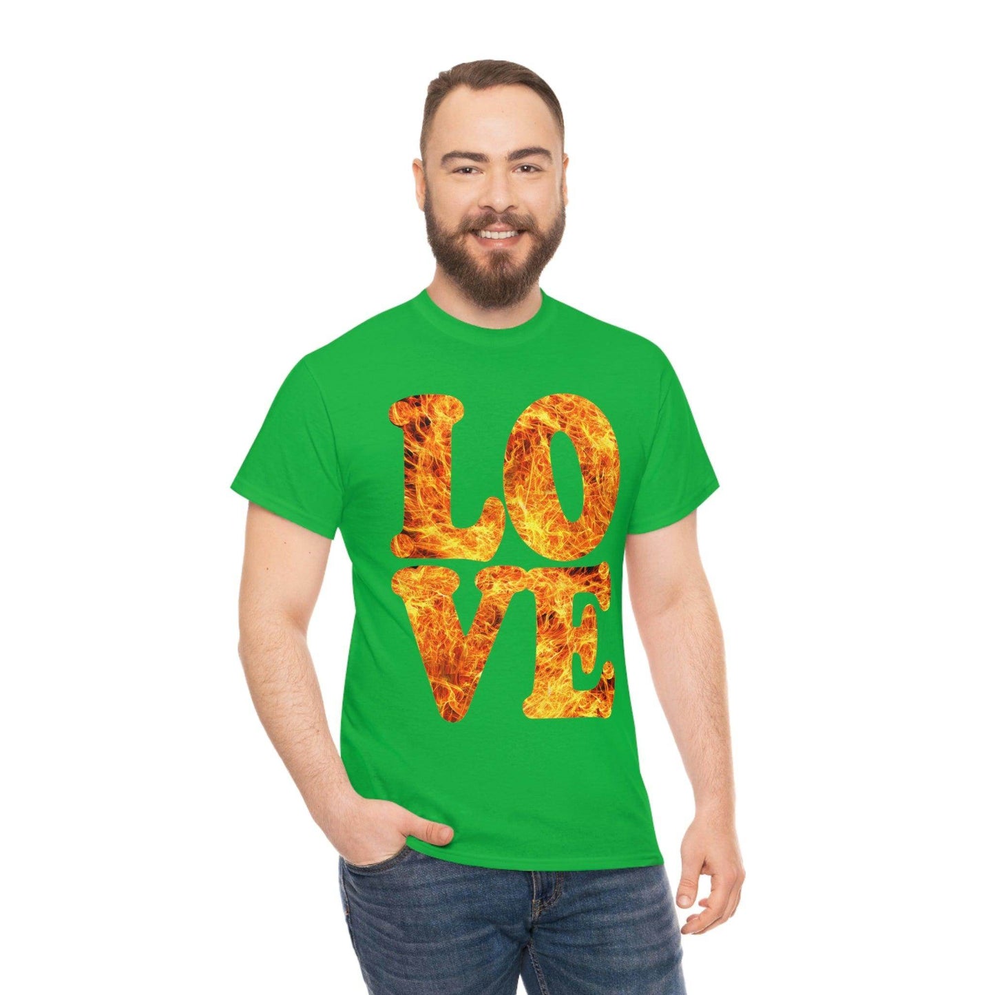 love fire big Tee - Giftsmojo