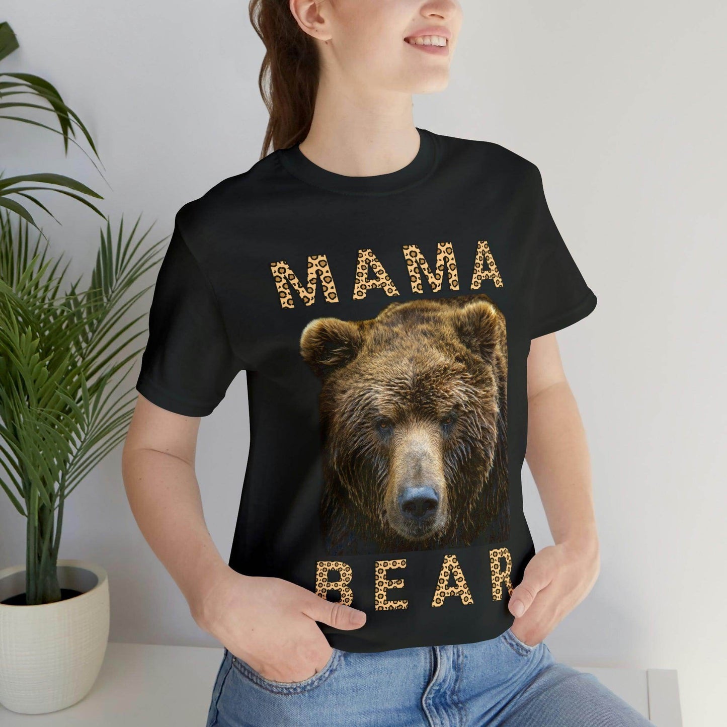 Mothers day shirt | Leopard Print Mama Bear Shirt | Mama Bear Tshirt, Funny mom shirt | best mom shirt | Momma Bear, Mama Bear Gift, Animal Nature Lover Shirt - Giftsmojo