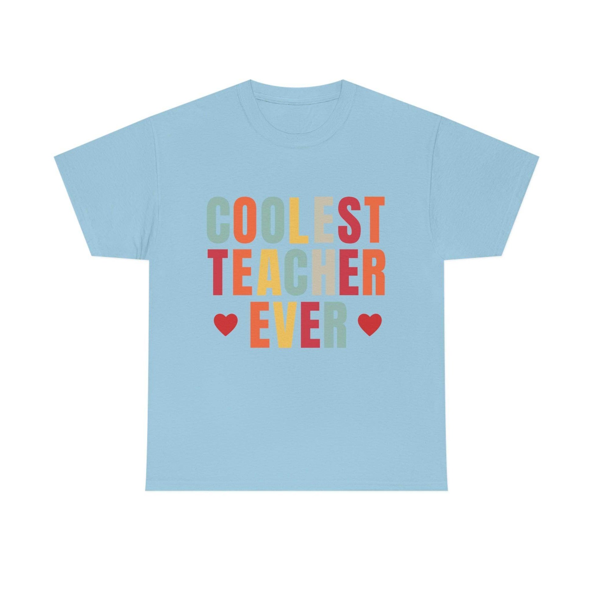 Coolest Teacher Ever T-Shirt - teacher gift - teacher appreciation - Giftsmojo