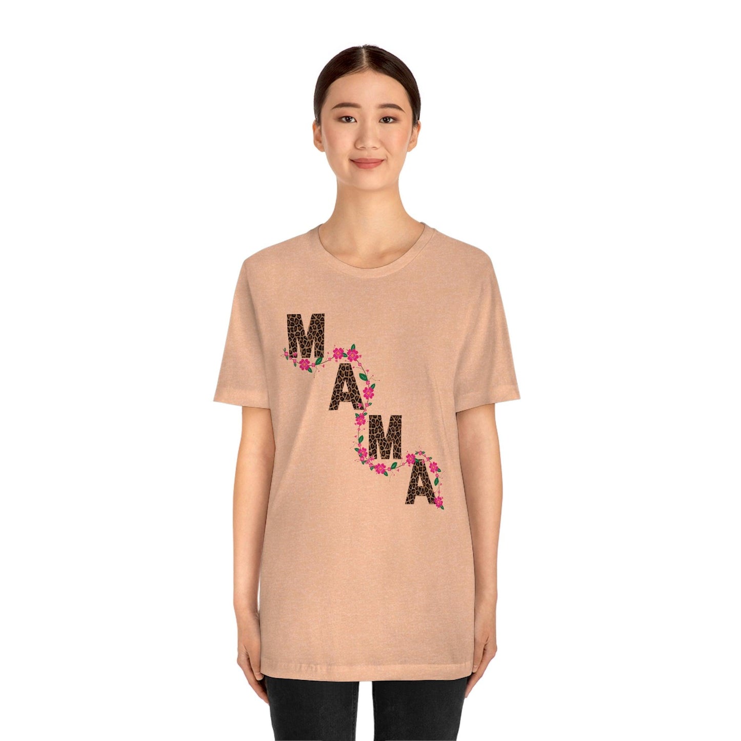 Leopard print Mama shirt Flower mama shirt - Leopard Mama Shirt mothers day shirt new mom shirt - Giftsmojo