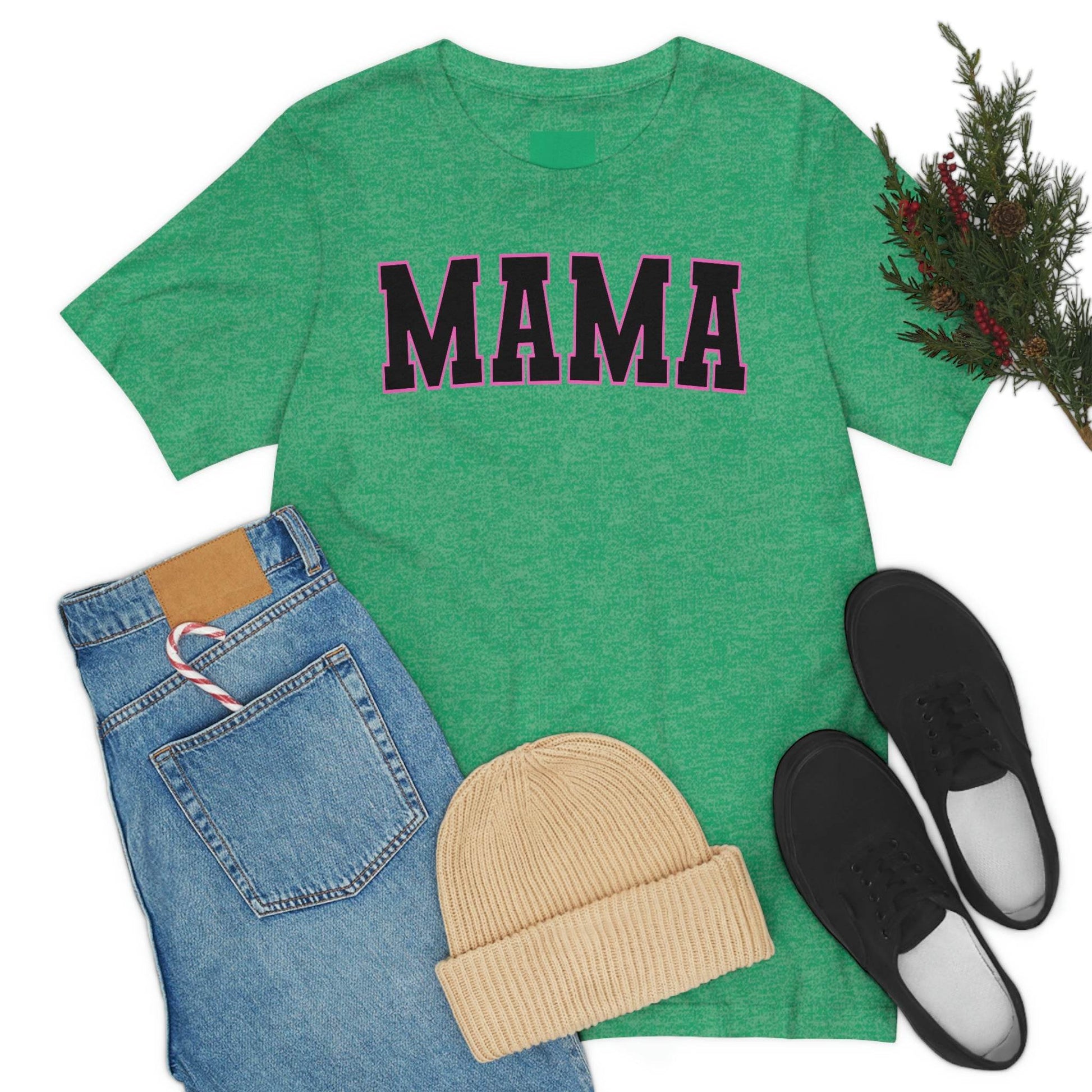 Cute Mama shirt mom shirt gift for her - mothers day shirt mothers day gift mom life shirt - retro mama shirt boy mama shirt mama t-shirt - Giftsmojo