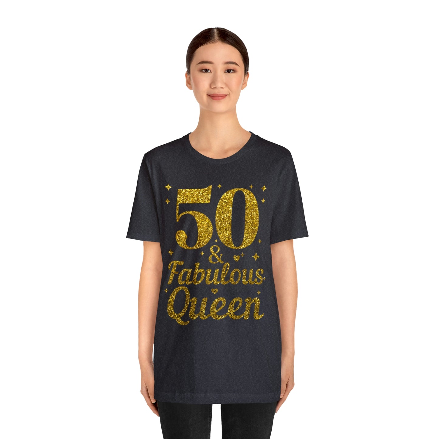 Funny 50th birthday Shirt 50 and Fabulous Queen shirt