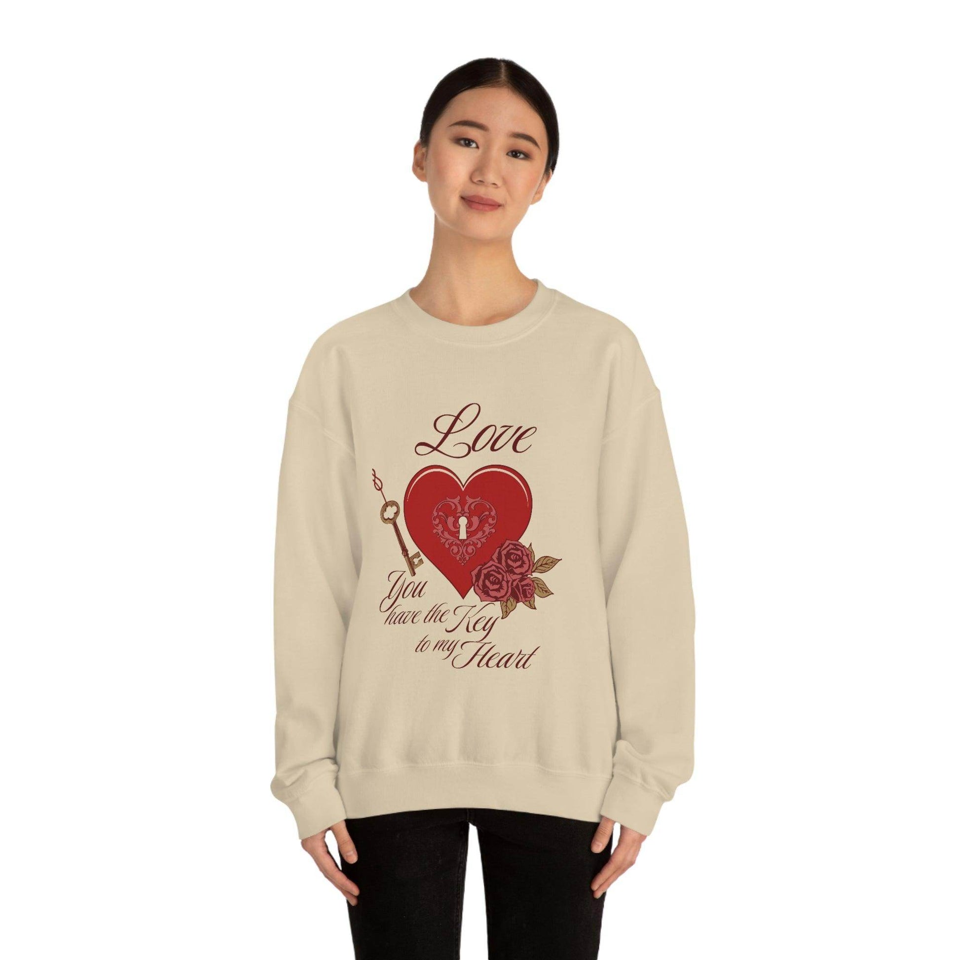 Love you have the key to my heart Sweatshirt - Giftsmojo