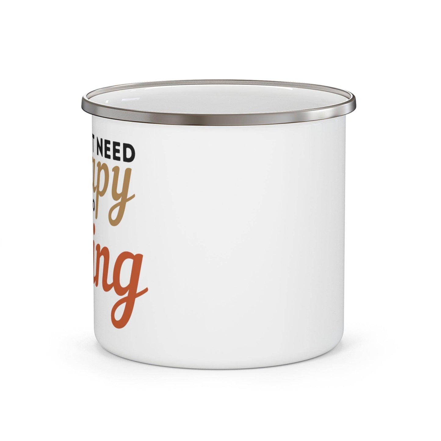 I don't need Therapy fishing Mug, Enamel Fishing Mug, Camping gift, Gift for dad, Father's day gift, Dad Mug, Dad gift - Giftsmojo