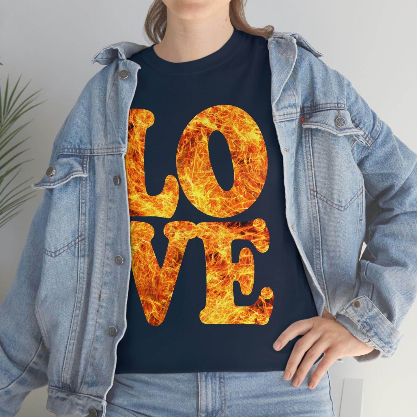 love fire big Tee - Giftsmojo