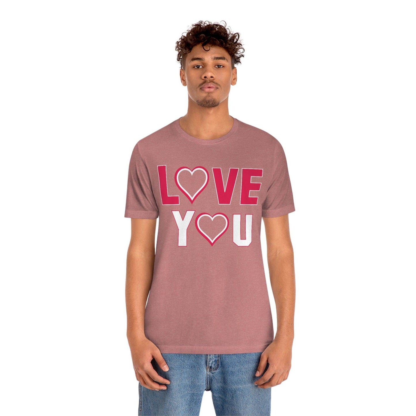 love you heart Tee - Giftsmojo