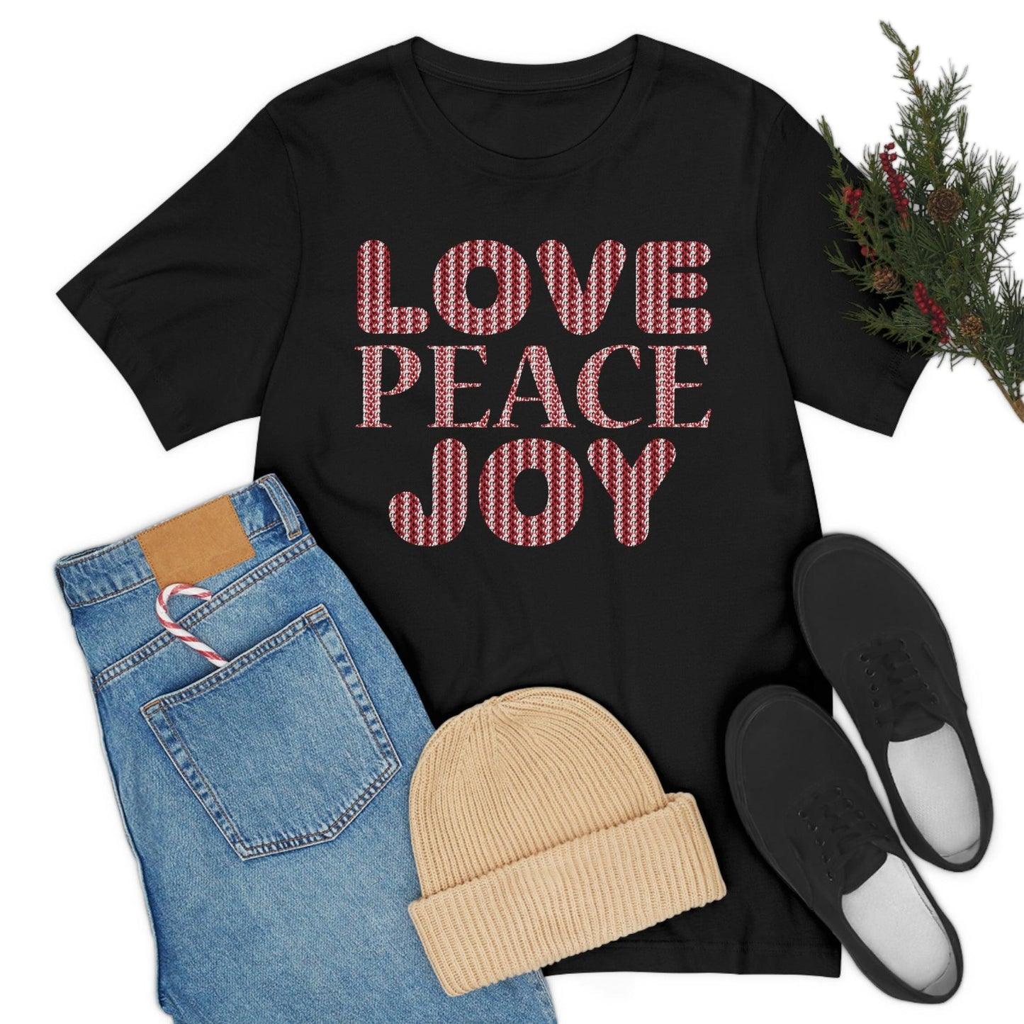 love peace joy Tee - Giftsmojo