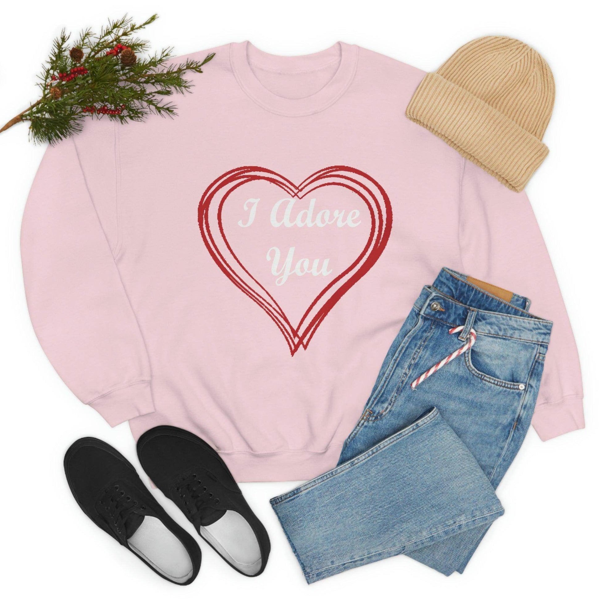 I Adore You Crewneck Sweatshirt - Giftsmojo