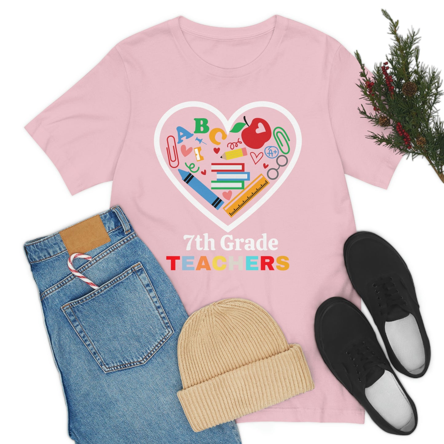 Love 7th Grade Teacher Shirt - Teacher Appreciation Shirt - Gift for Teachers - 7th Grade shirt