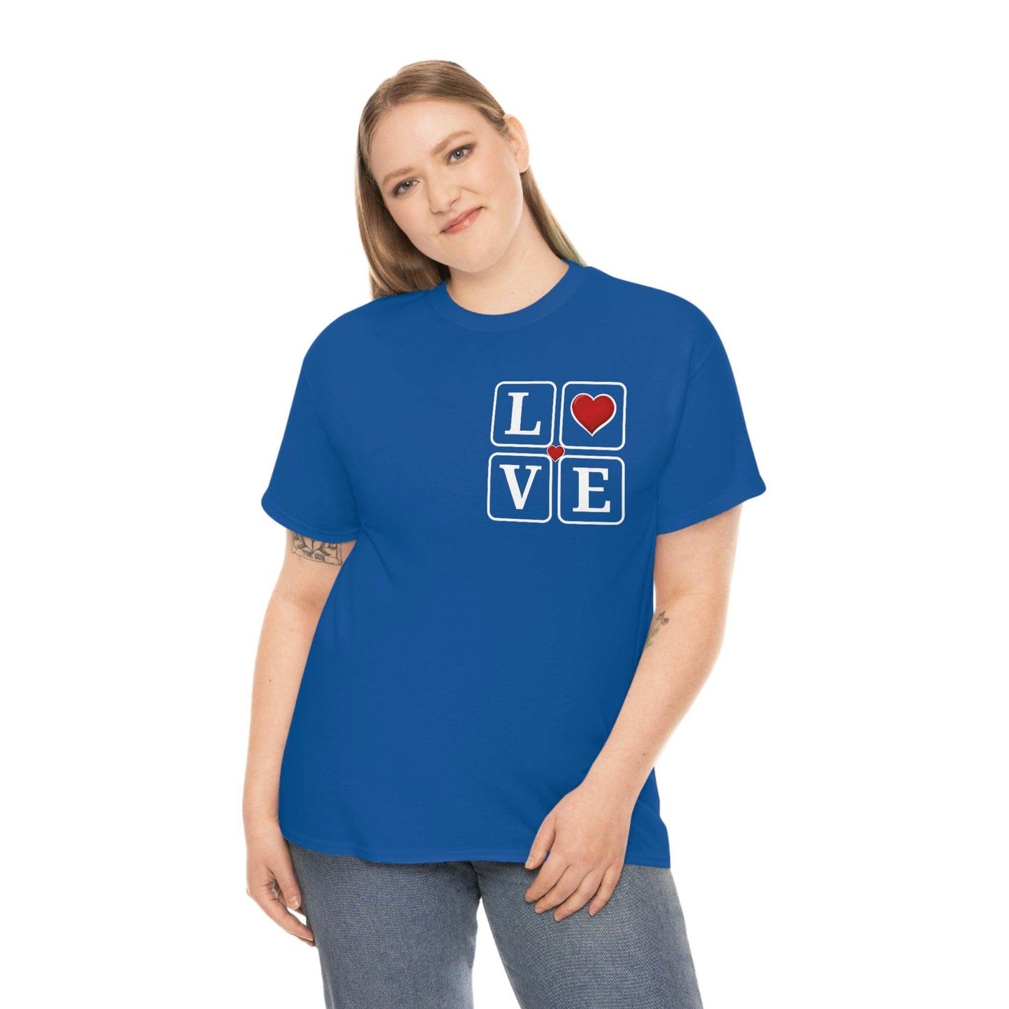 Love square Hearts T-shirt - Giftsmojo