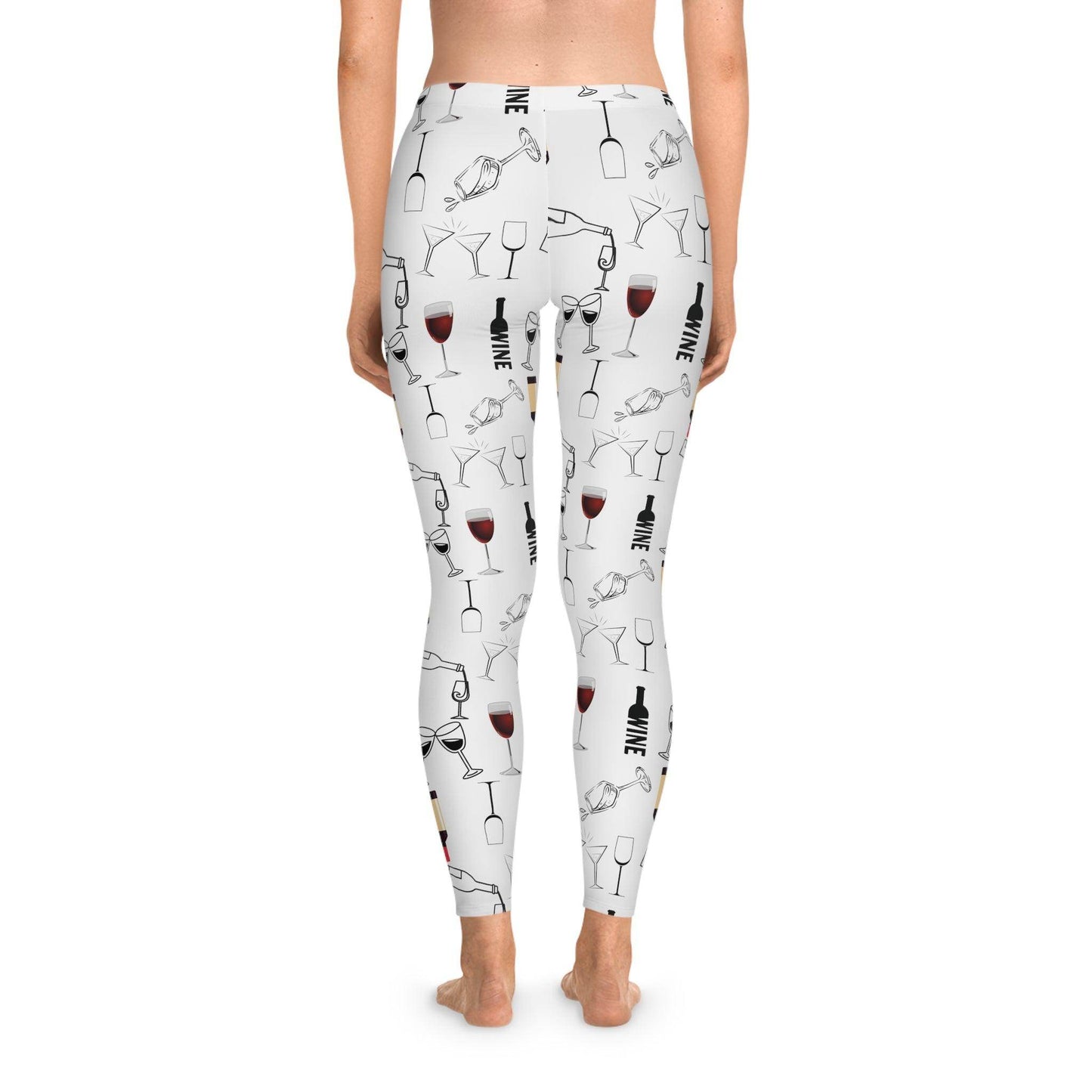 Wine leggings, wine lovers gift, wine-inspired motif, wine enthusiasts, eye-catching leggings, wine-inspired fashion, wine enthusiast gift - Giftsmojo