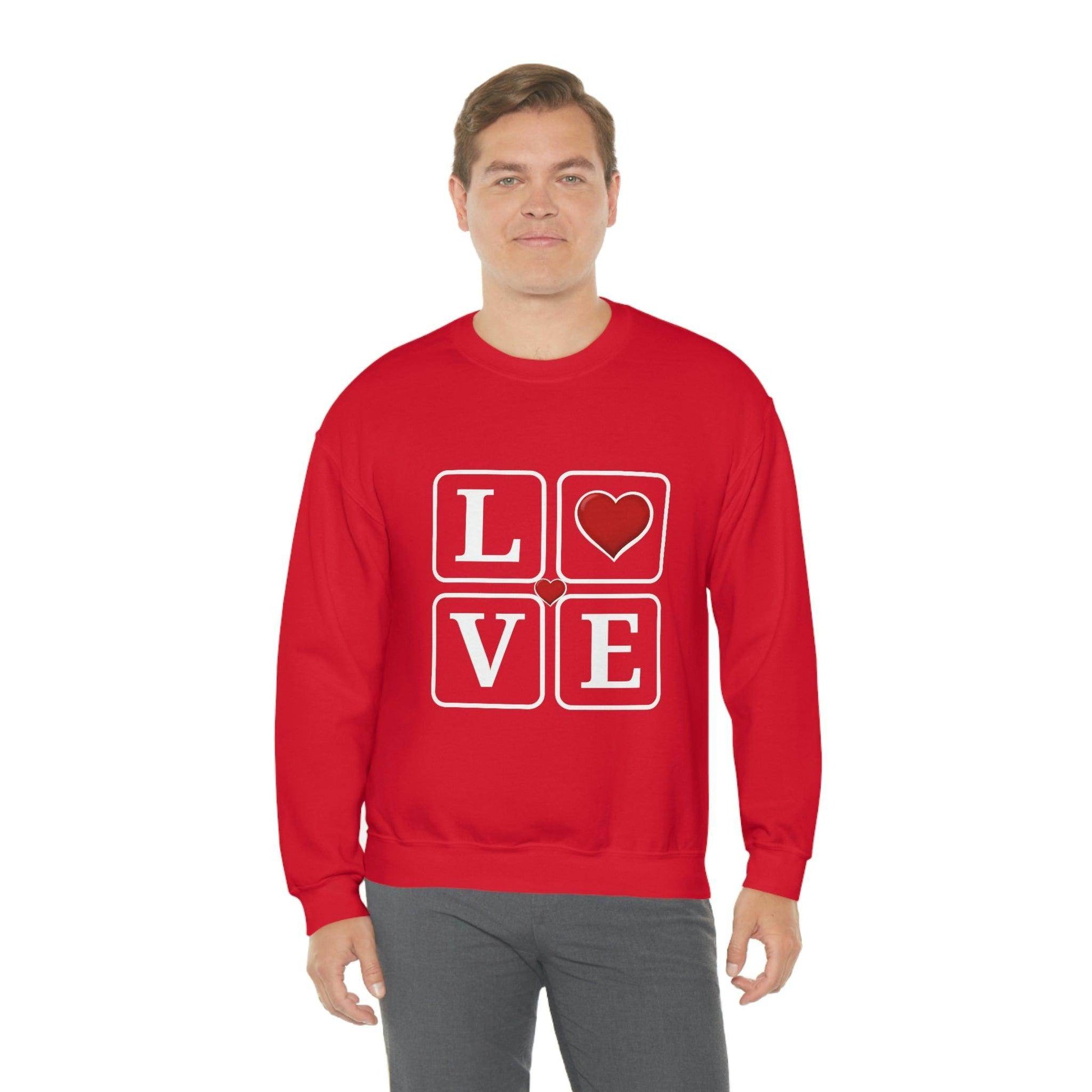 Love square Hearts Sweatshirt - Giftsmojo