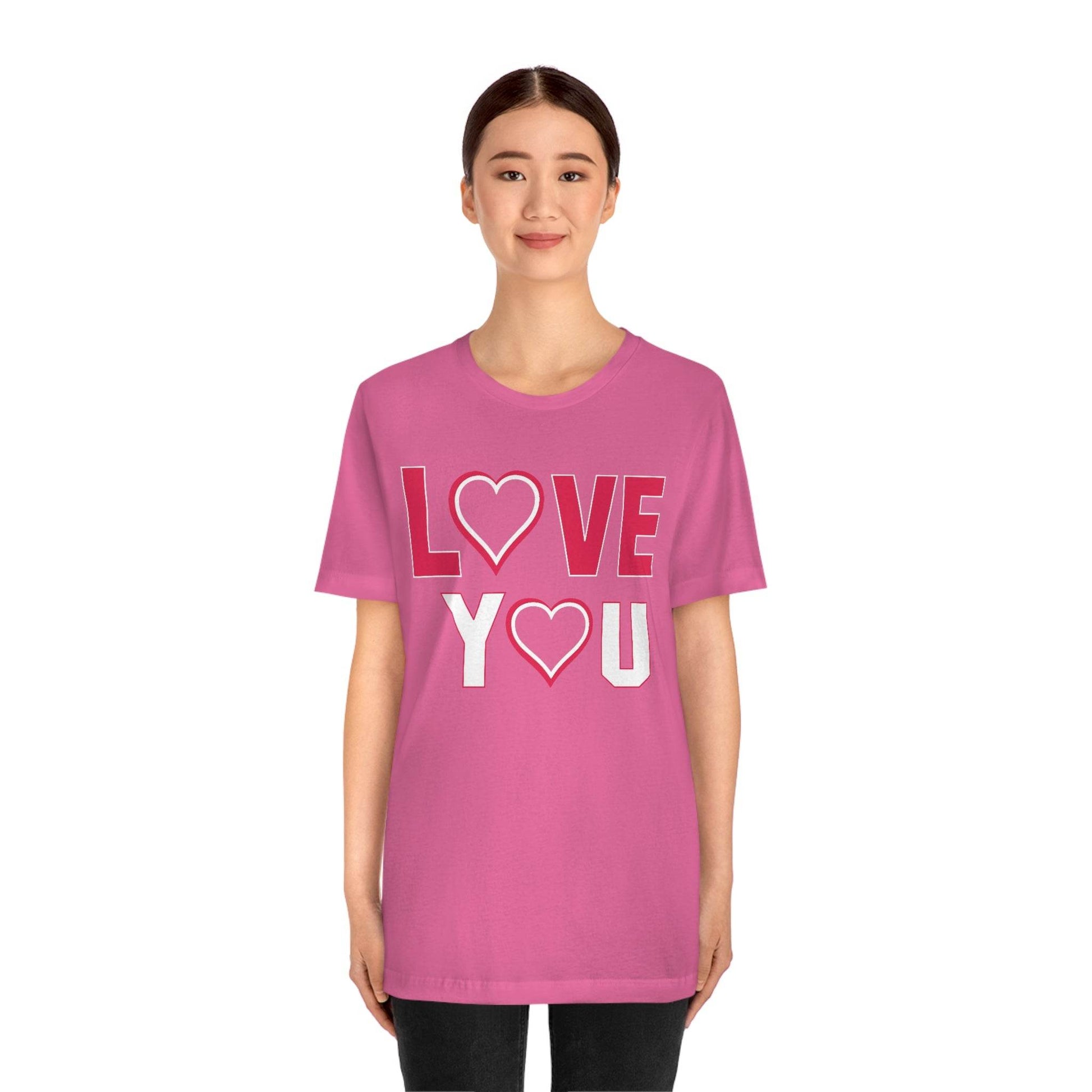 love you heart Tee - Giftsmojo