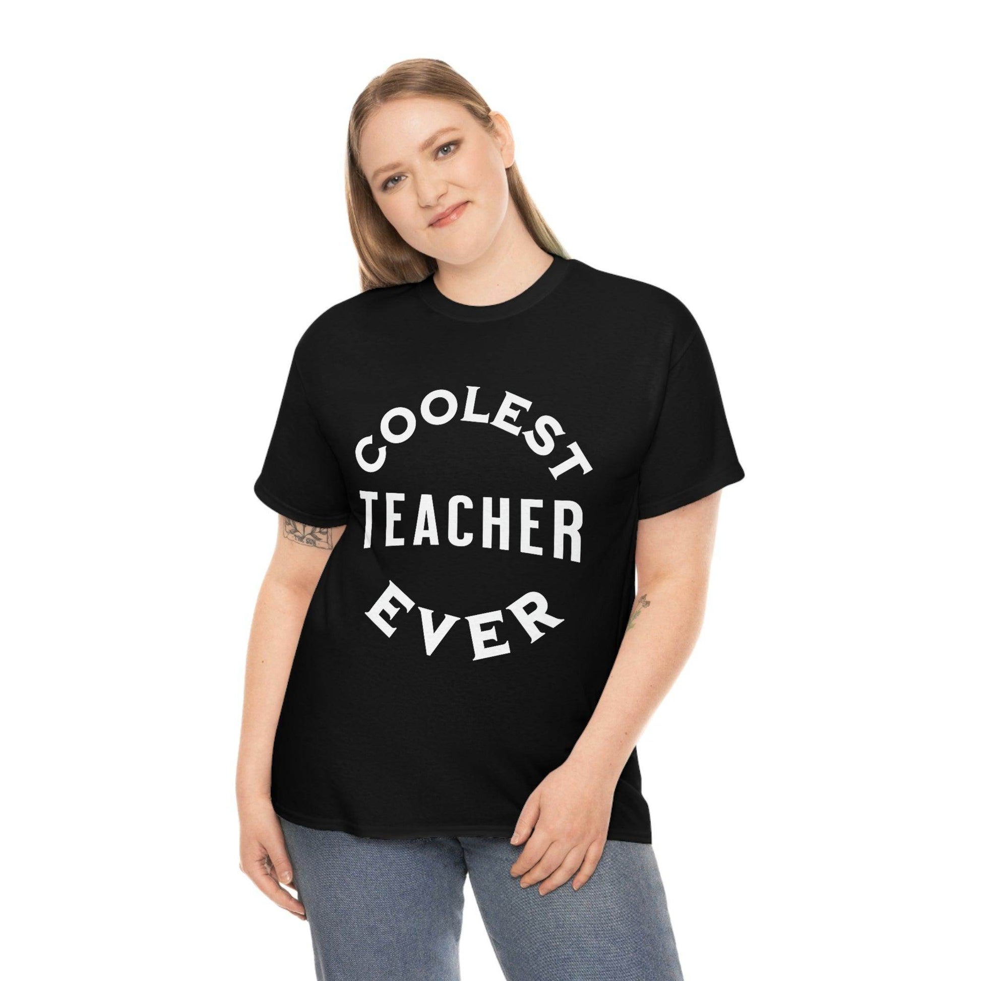 Coolest Teacher Ever Tee - cute teacher shirt - gift for teacher - Giftsmojo