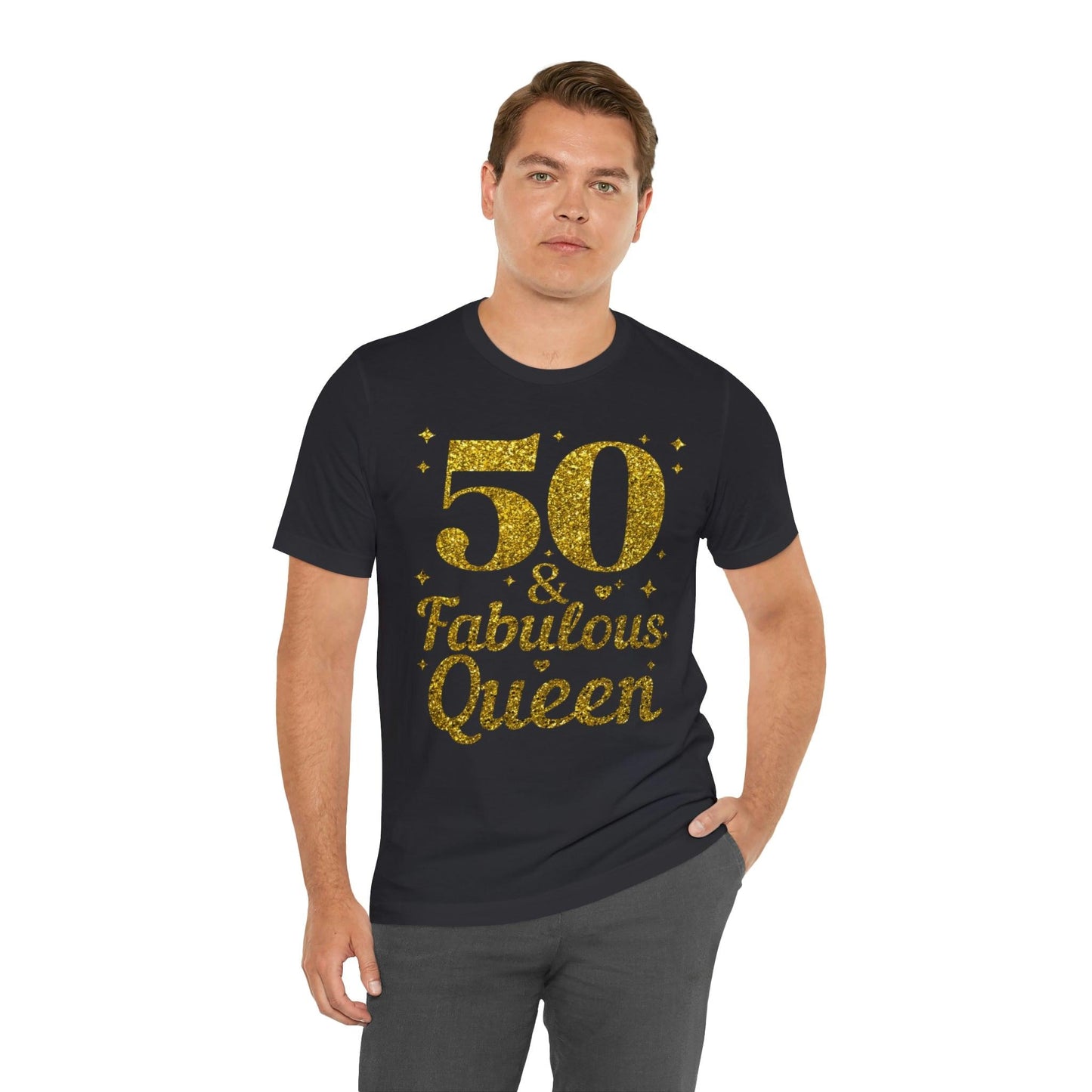 50 and Fabulous Queen shirt, Funny 50th birthday shirt, 50th birthday Tshirt, birthday queen shirt, Gift for 50th birthday, Vintage shirt, birthday gift, birthday girl shirt, mom’s birthday gift - Giftsmojo
