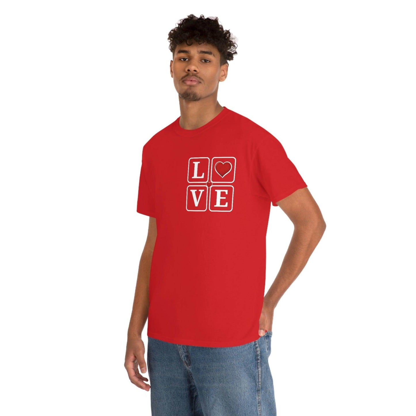 Love square Hearts T-shirt - Giftsmojo