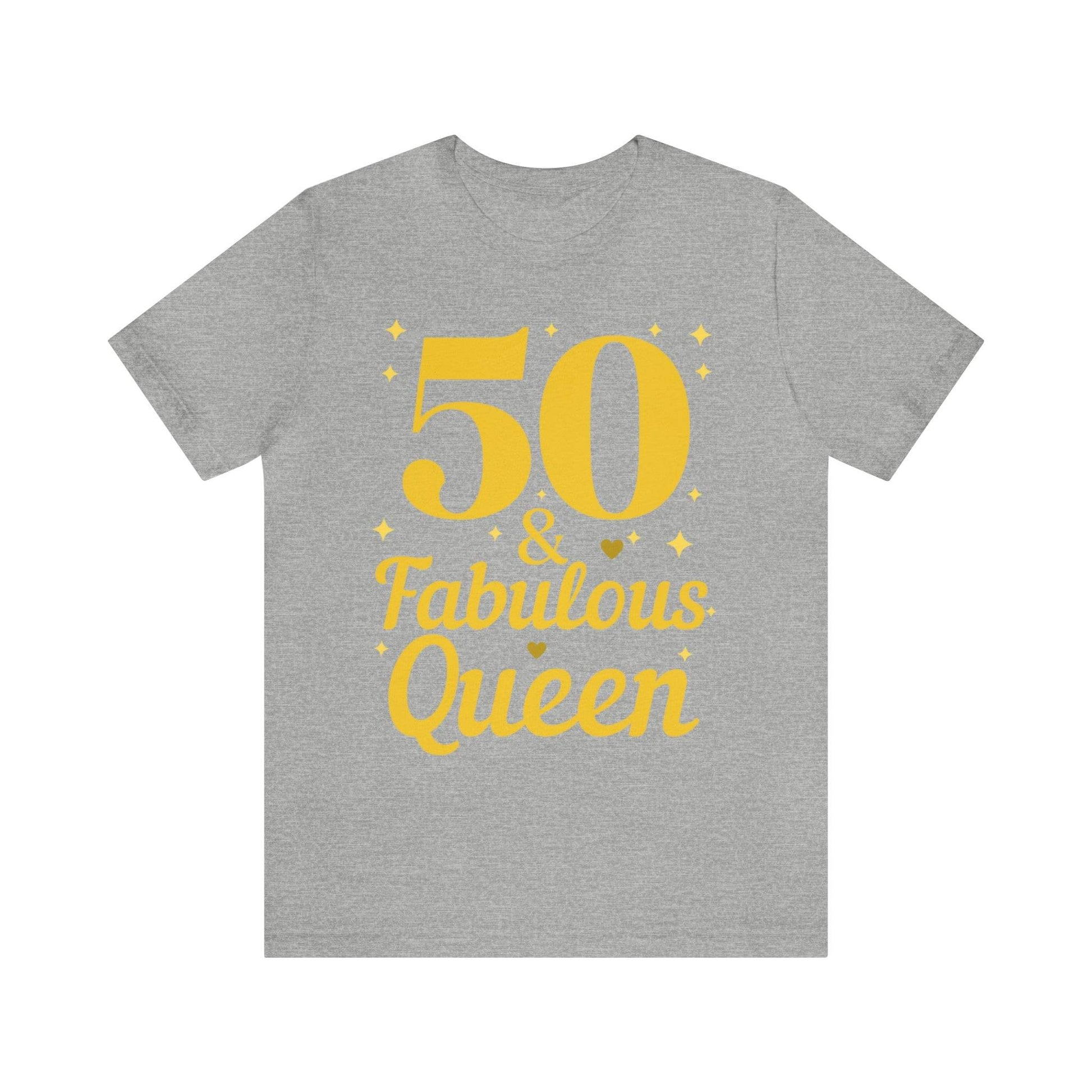 50 and Fabulous Queen shirt, Funny 50th birthday shirt - Giftsmojo
