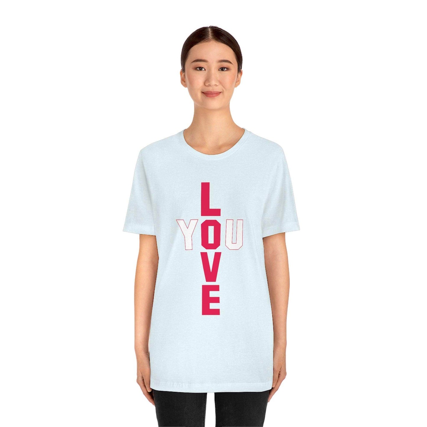 T-shape Love you Tee - Giftsmojo