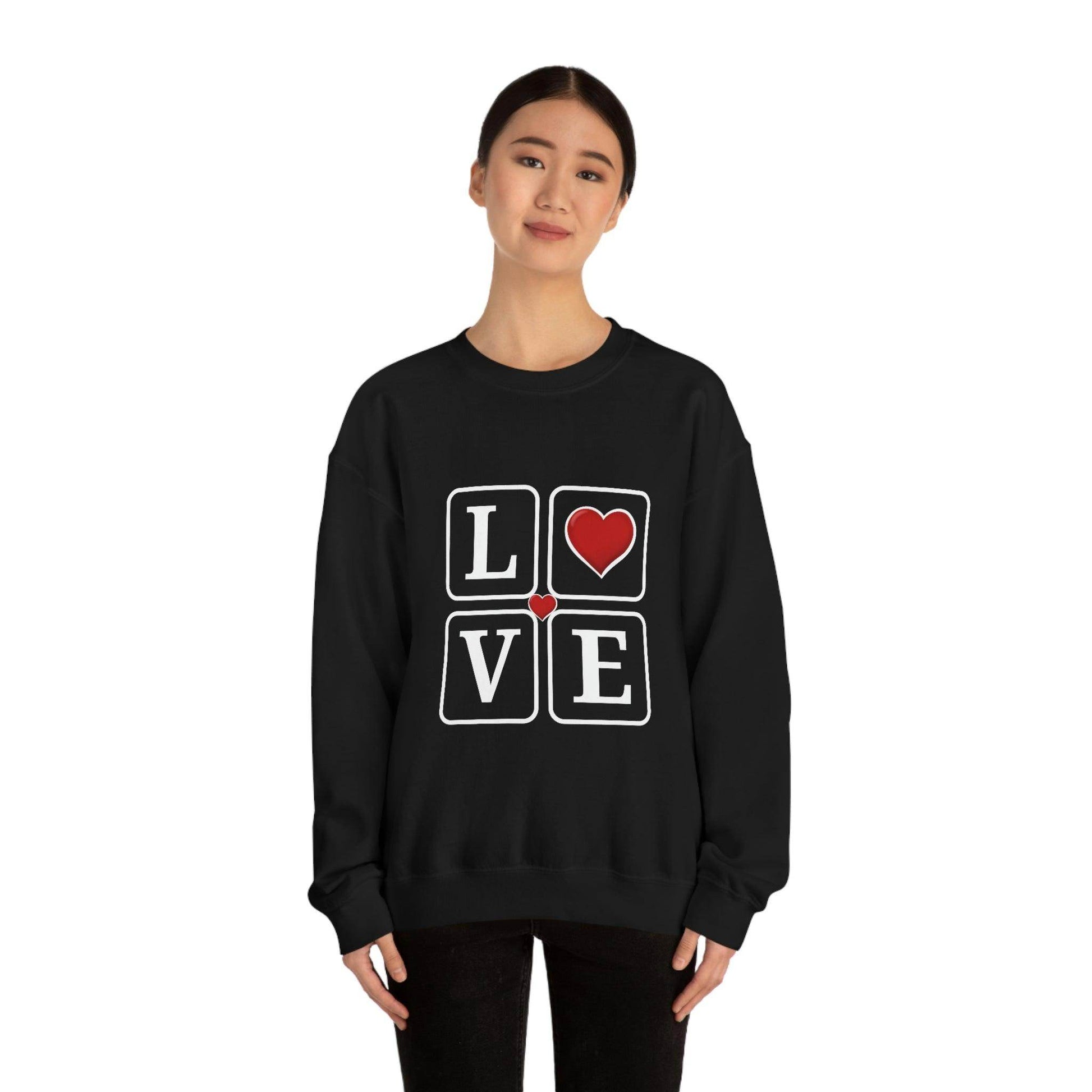 Love square Hearts Sweatshirt - Giftsmojo