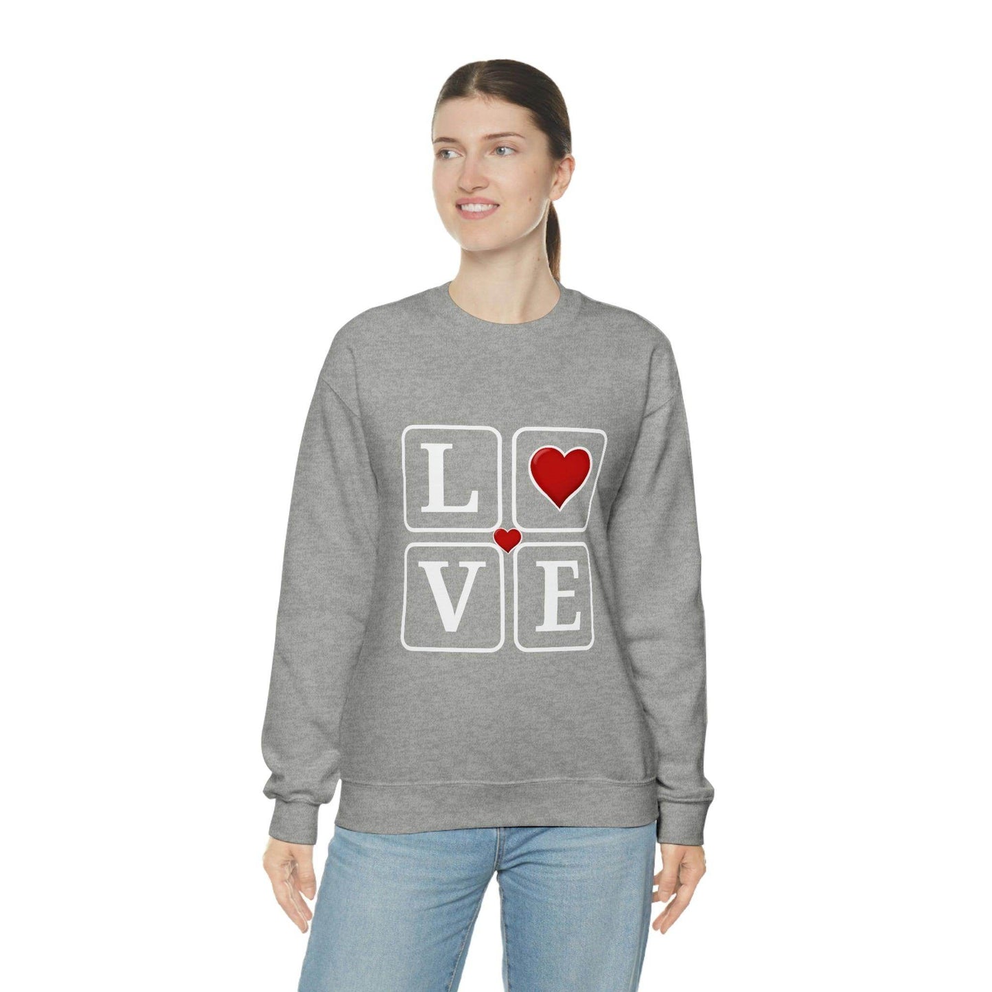 Love square Hearts Sweatshirt - Giftsmojo