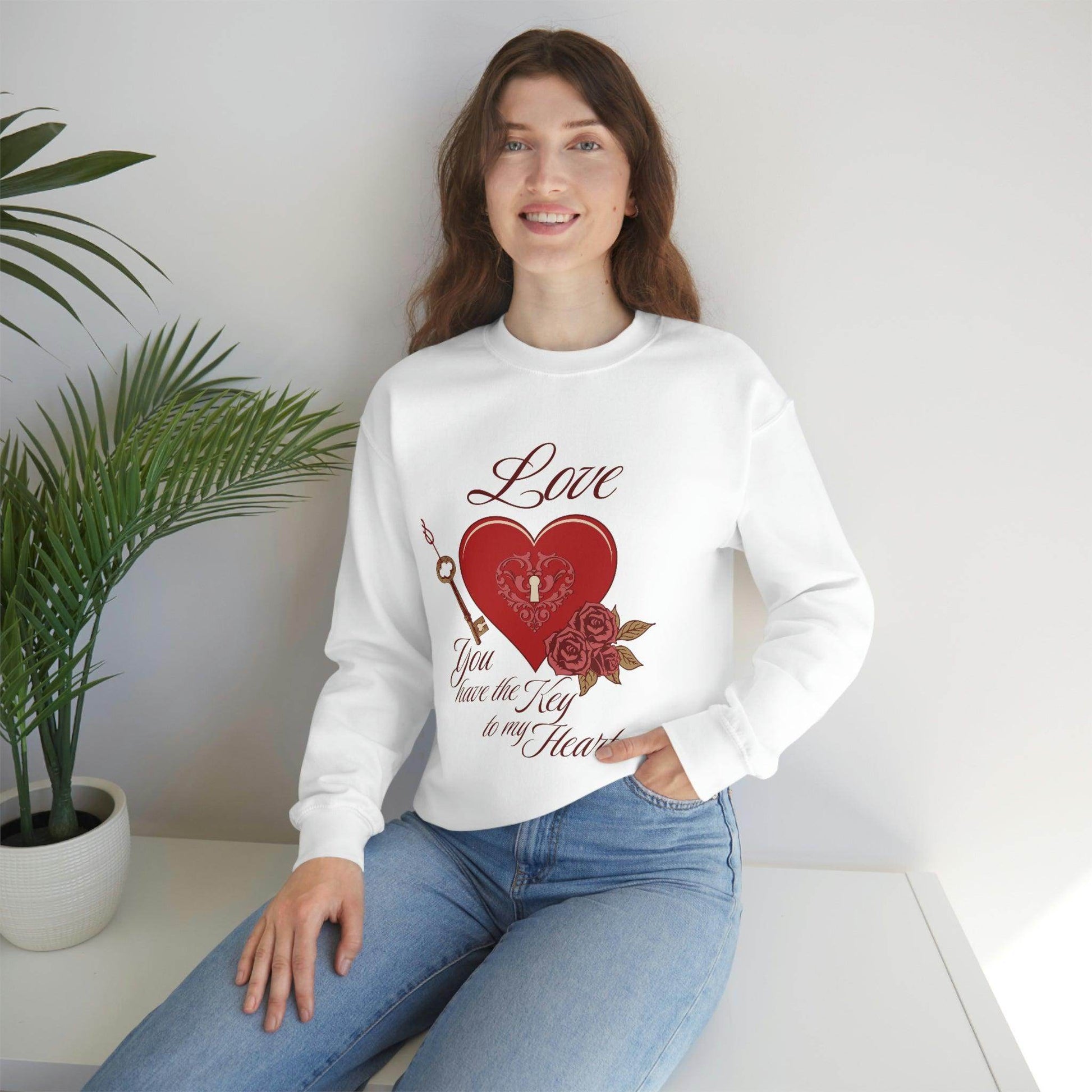 Love you have the key to my heart Sweatshirt - Giftsmojo