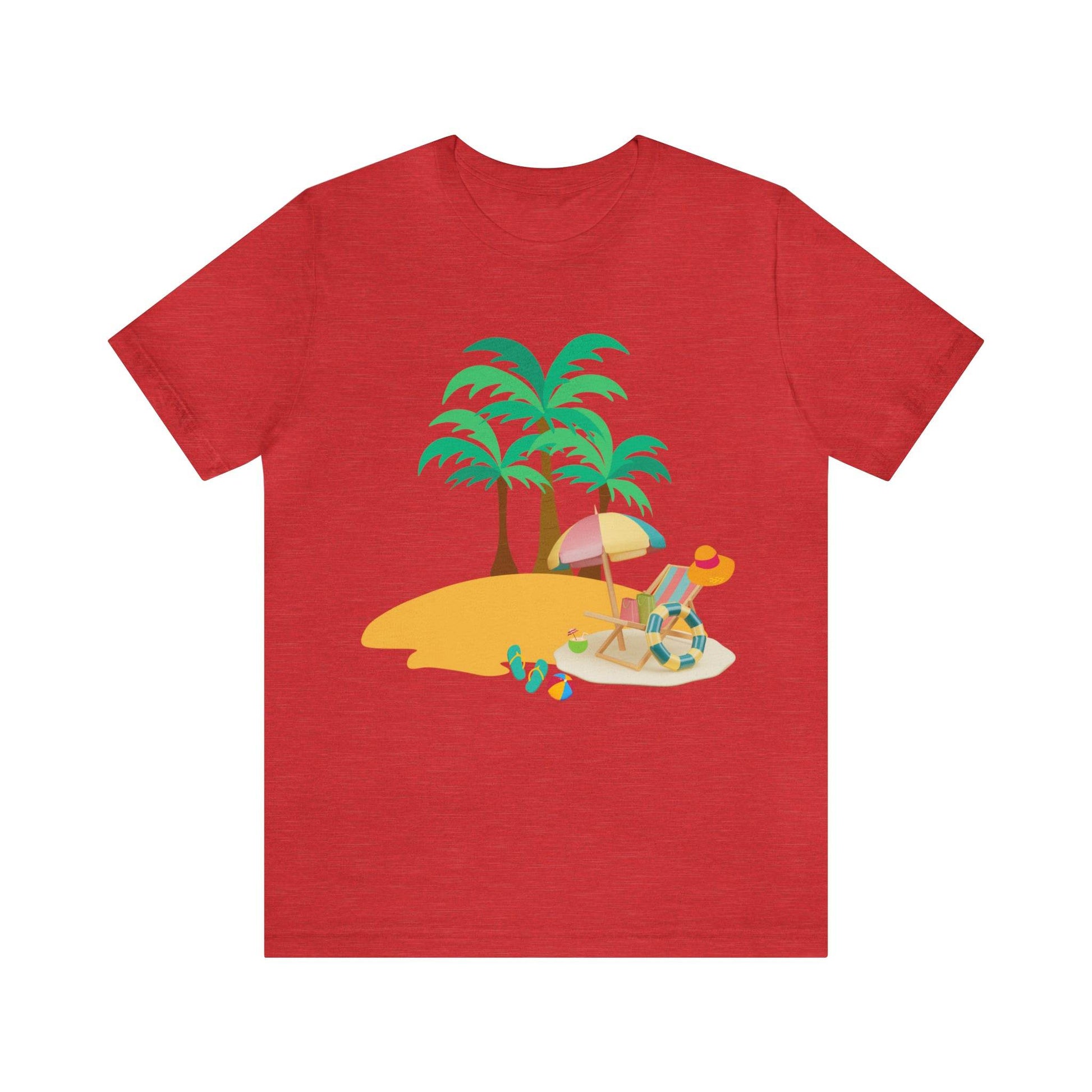Beach shirt, Beach t-shirt, Summer shirt, Beachwear, Beach fashion, Tropical print, Trendy design, Stylish beach apparel - Giftsmojo