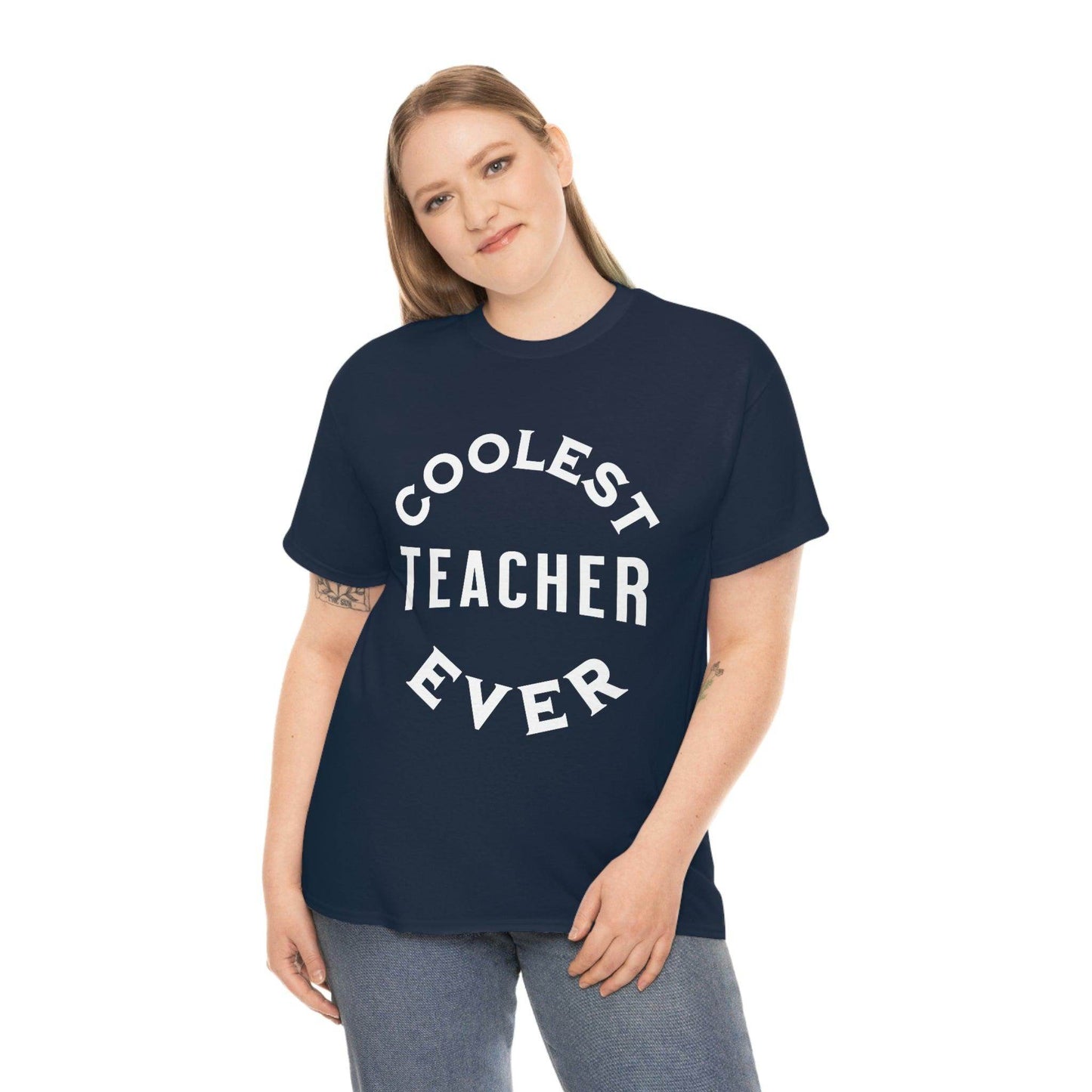 Coolest Teacher Ever Tee - cute teacher shirt - gift for teacher - Giftsmojo