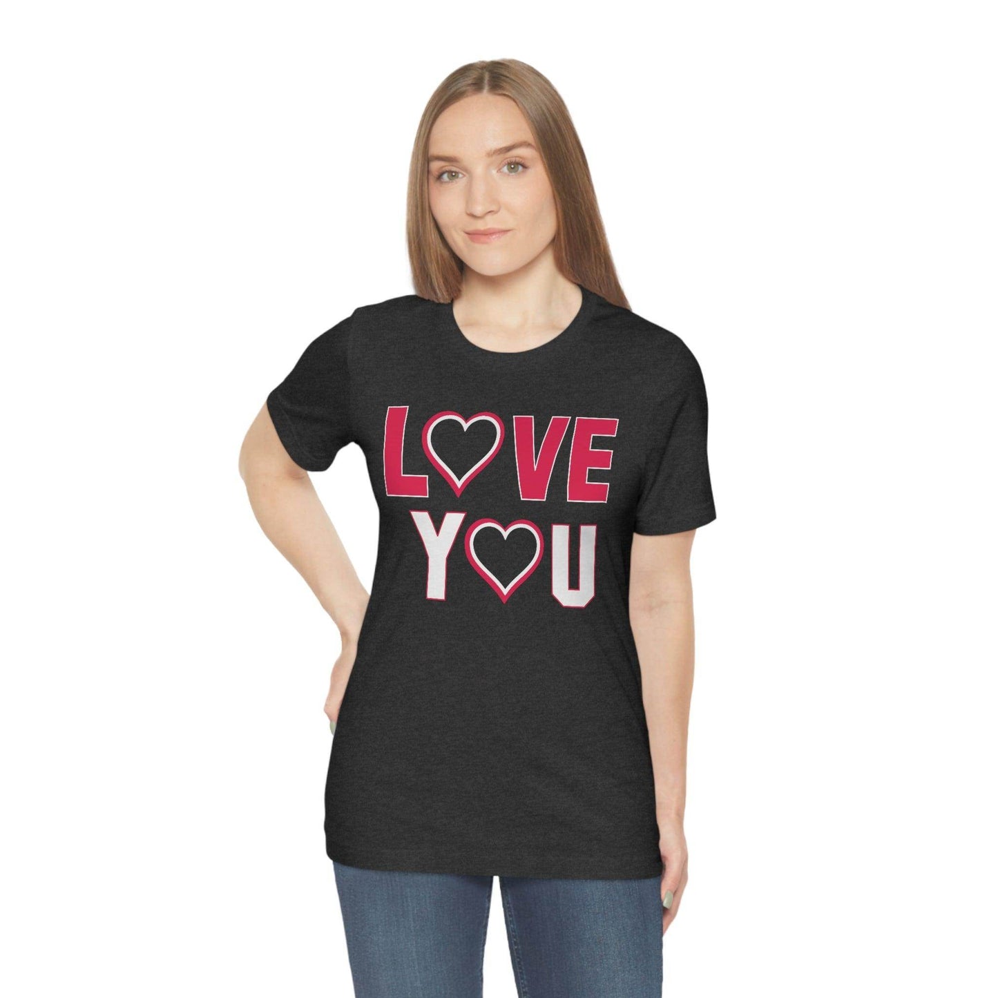 love you heart Tee - Giftsmojo