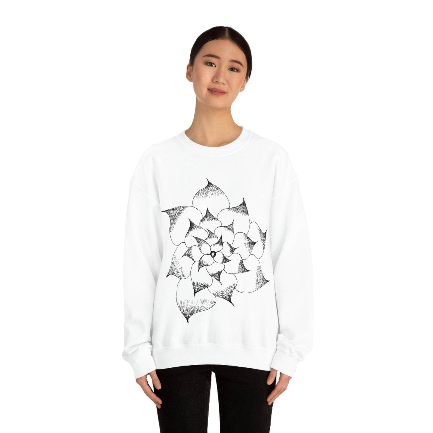 Flower Sweatshirt, floral sweatshirt flower shirt wildflower sweatshirt - Giftsmojo