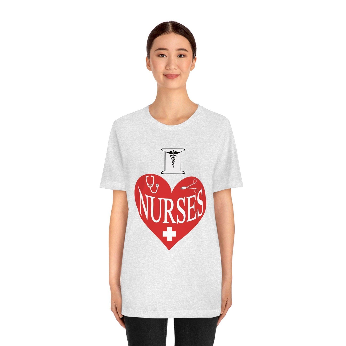 I love Nurses Tee - Giftsmojo