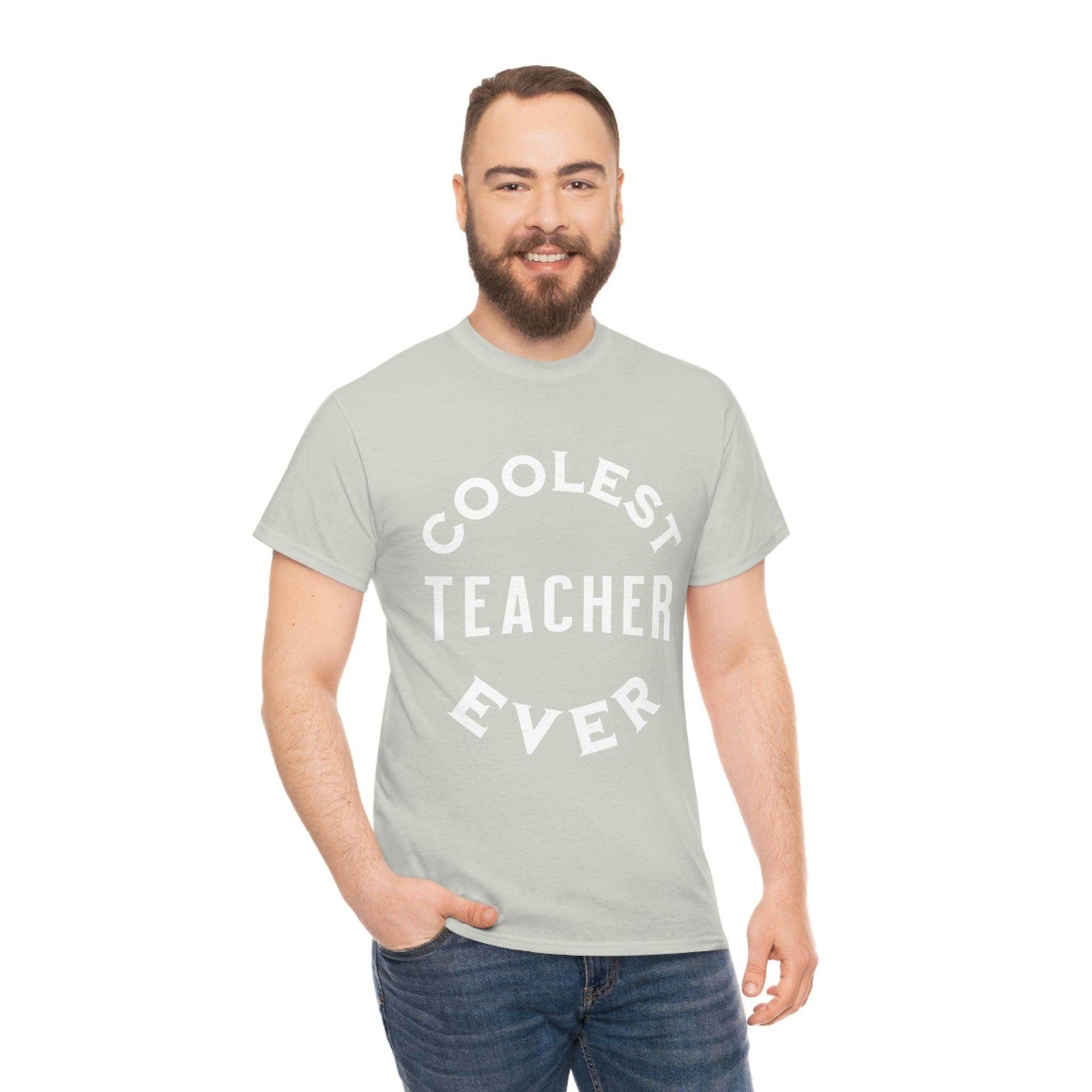 Coolest Teacher Ever Tee - cute teacher shirt - gift for teacher - Giftsmojo
