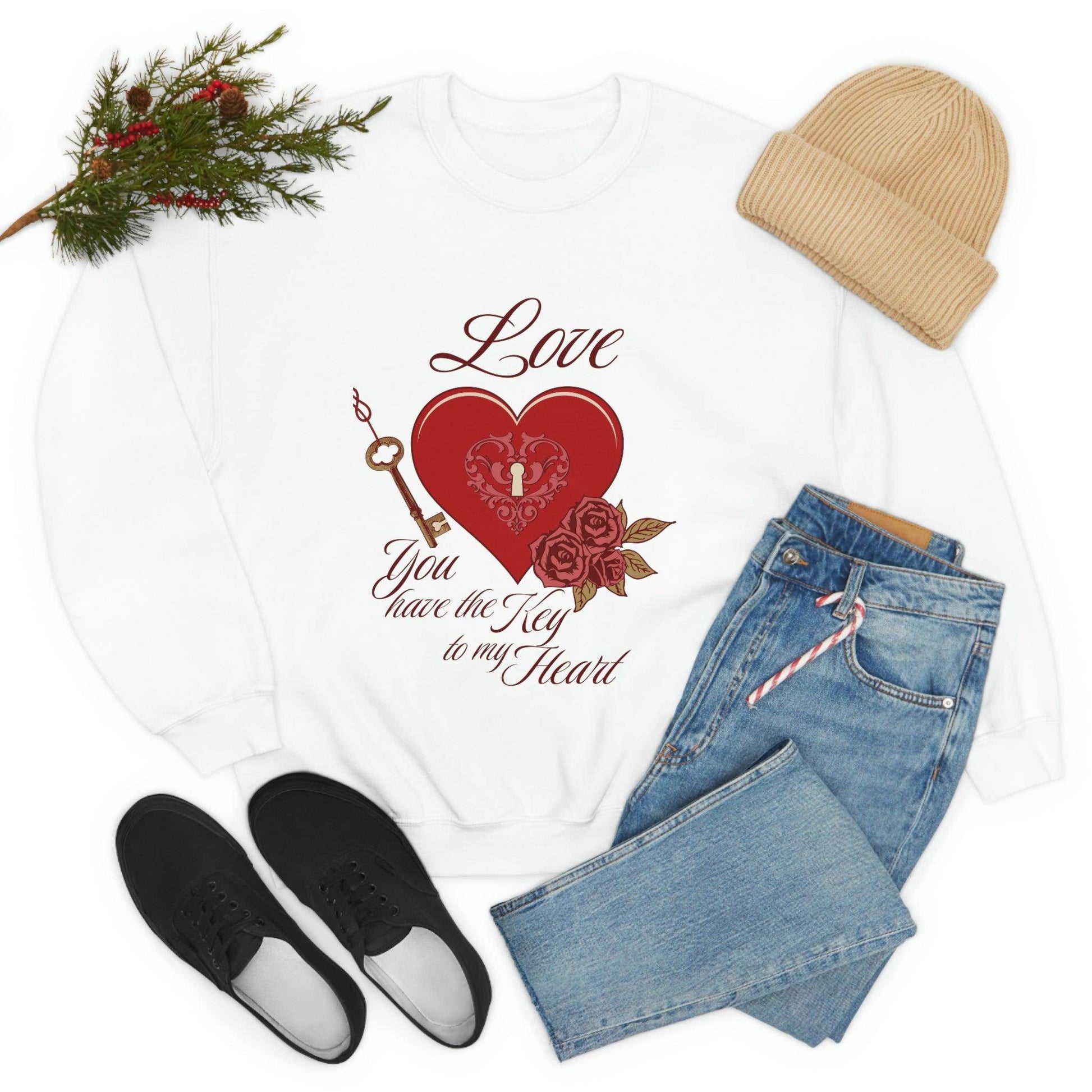 Love you have the key to my heart Sweatshirt - Giftsmojo